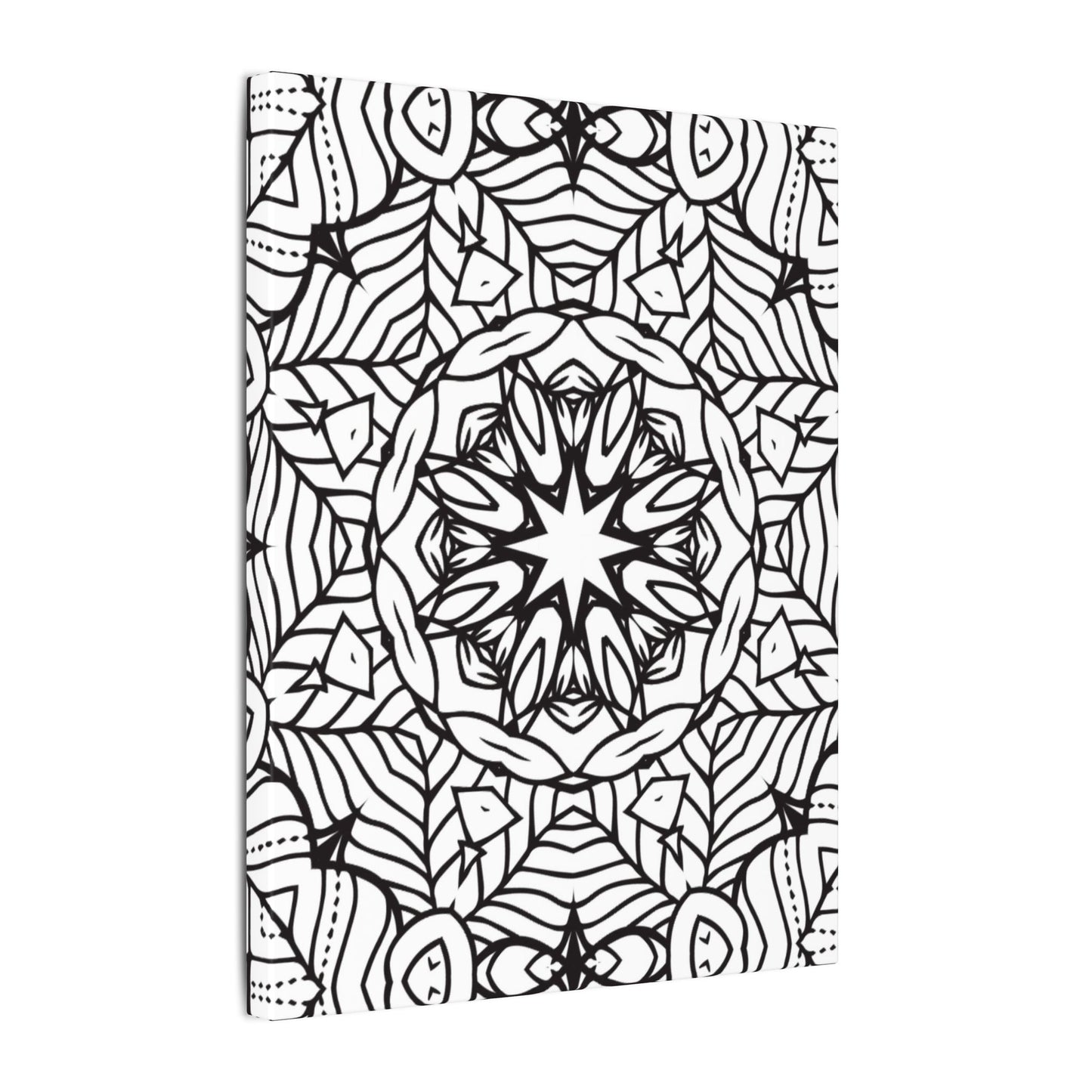 Paint-Your-Own Mandala Canvas Design #20, Stretched, 0.75" (Multi-Size)