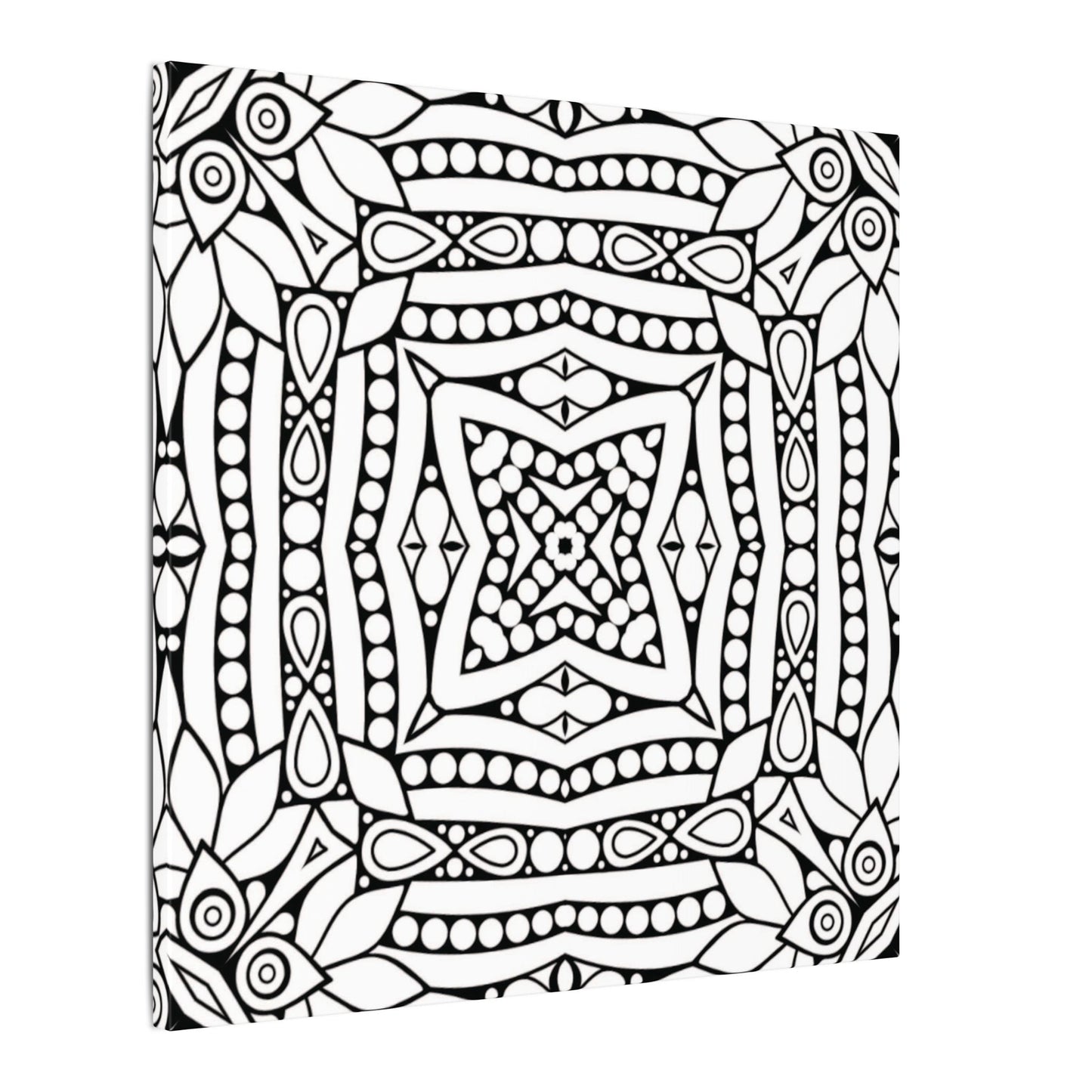 Paint-Your-Own Mandala Canvas Design #1, Stretched, 0.75" (Multi-Size)
