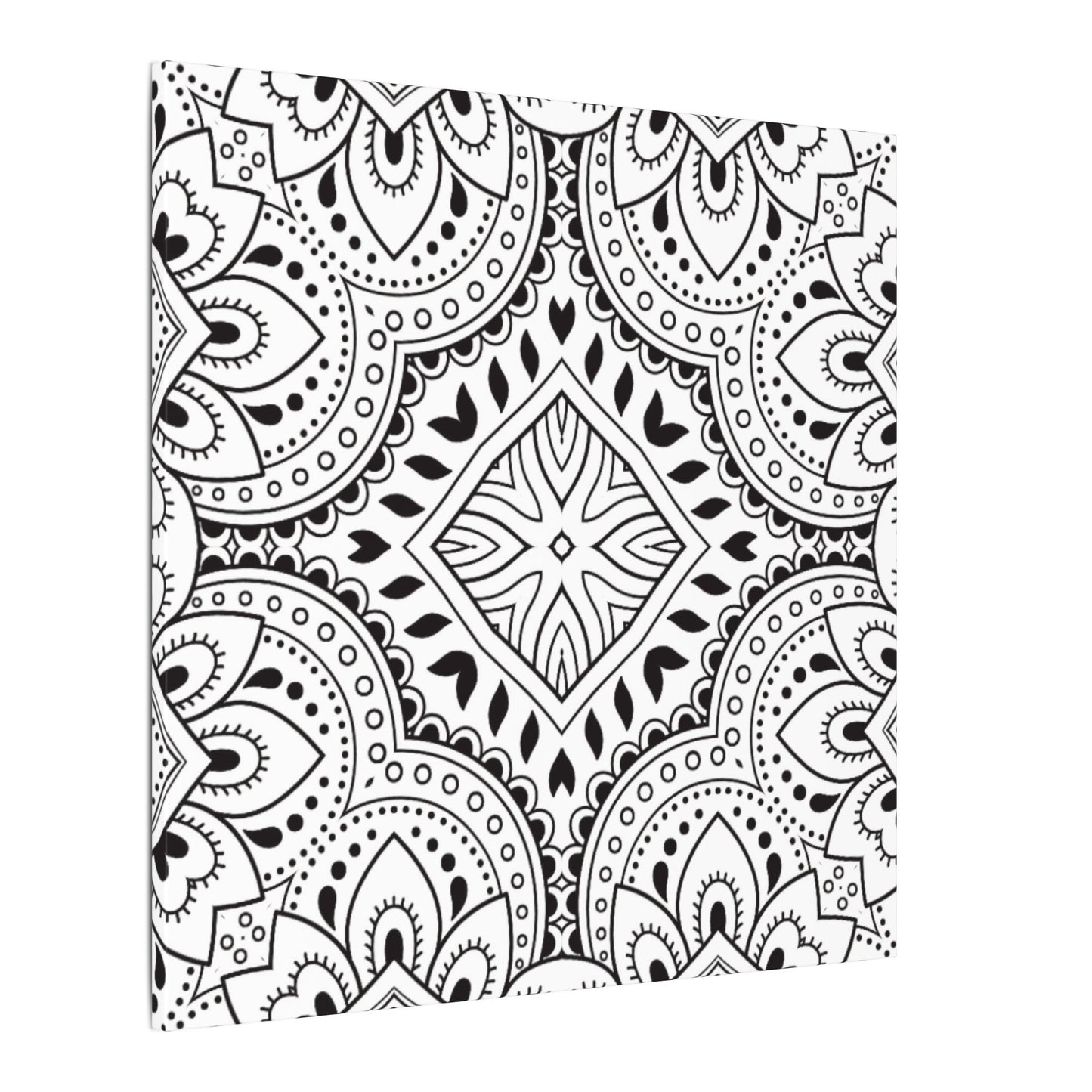 Paint-Your-Own Mandala Canvas Design #19, Stretched, 0.75" (Multi-Size)