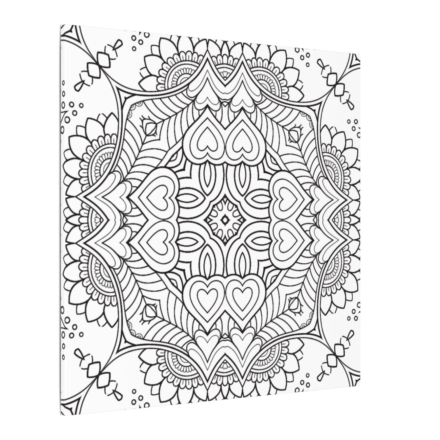 Paint-Your-Own Mandala Canvas Design #7, Stretched, 0.75" (Multi-Size)