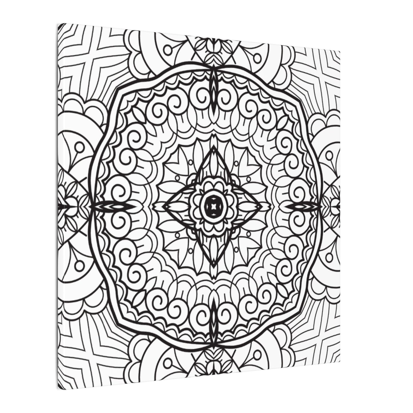 Paint-Your-Own Mandala Canvas Design #23, Stretched, 0.75" (Multi-Size)