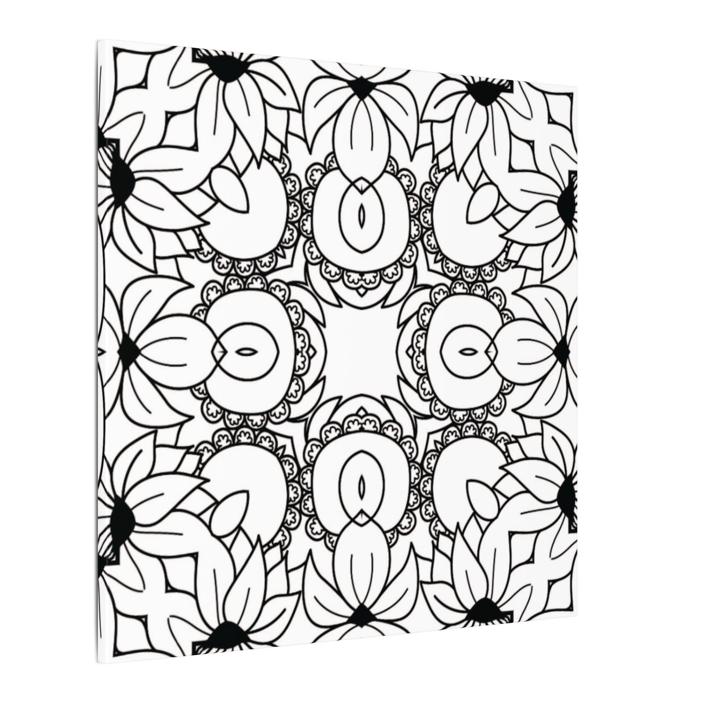 Paint-Your-Own Mandala Canvas Design #48, Stretched, 0.75" (Multi-Size)