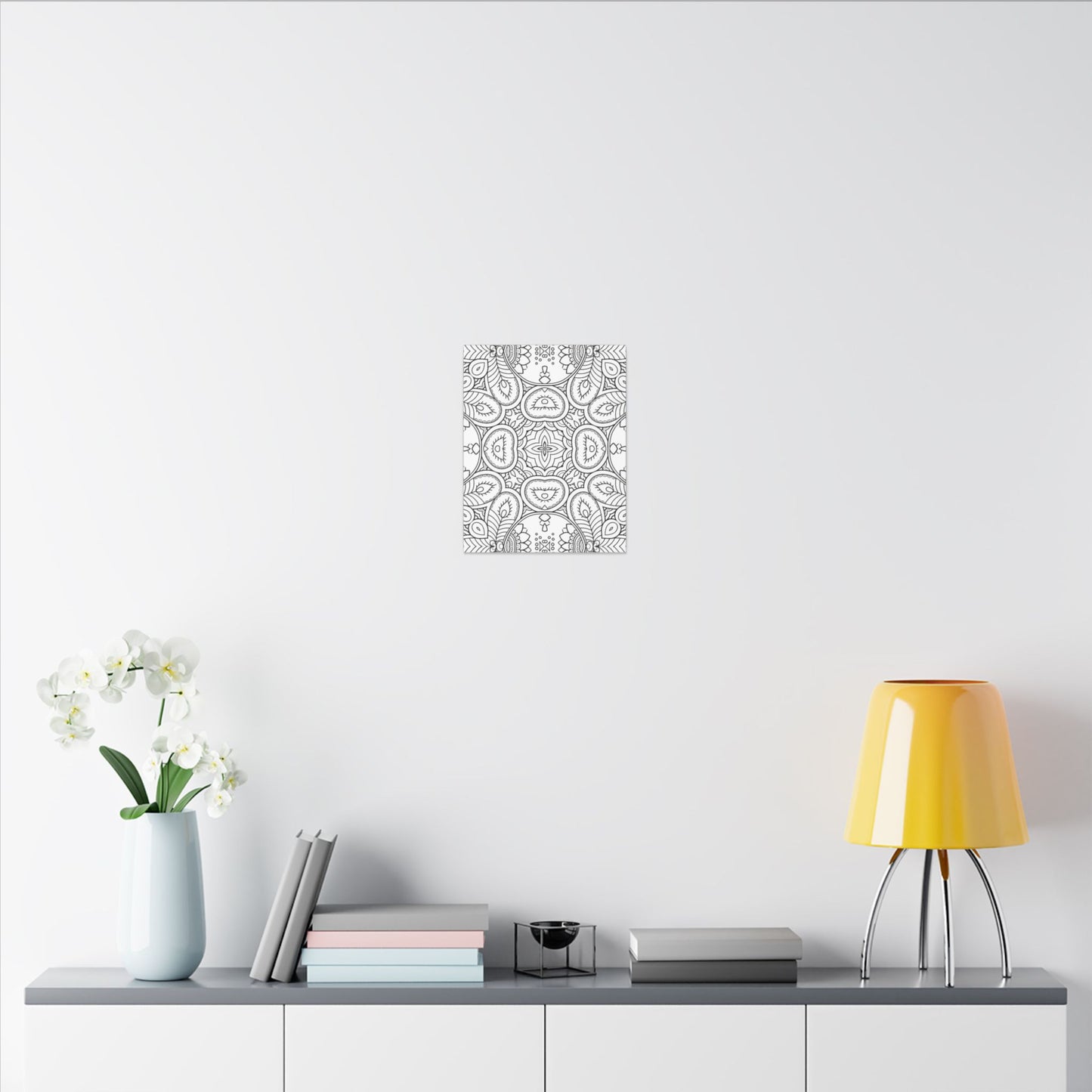 Paint-Your-Own Mandala Canvas Design #24, Stretched, 0.75" (Multi-Size)