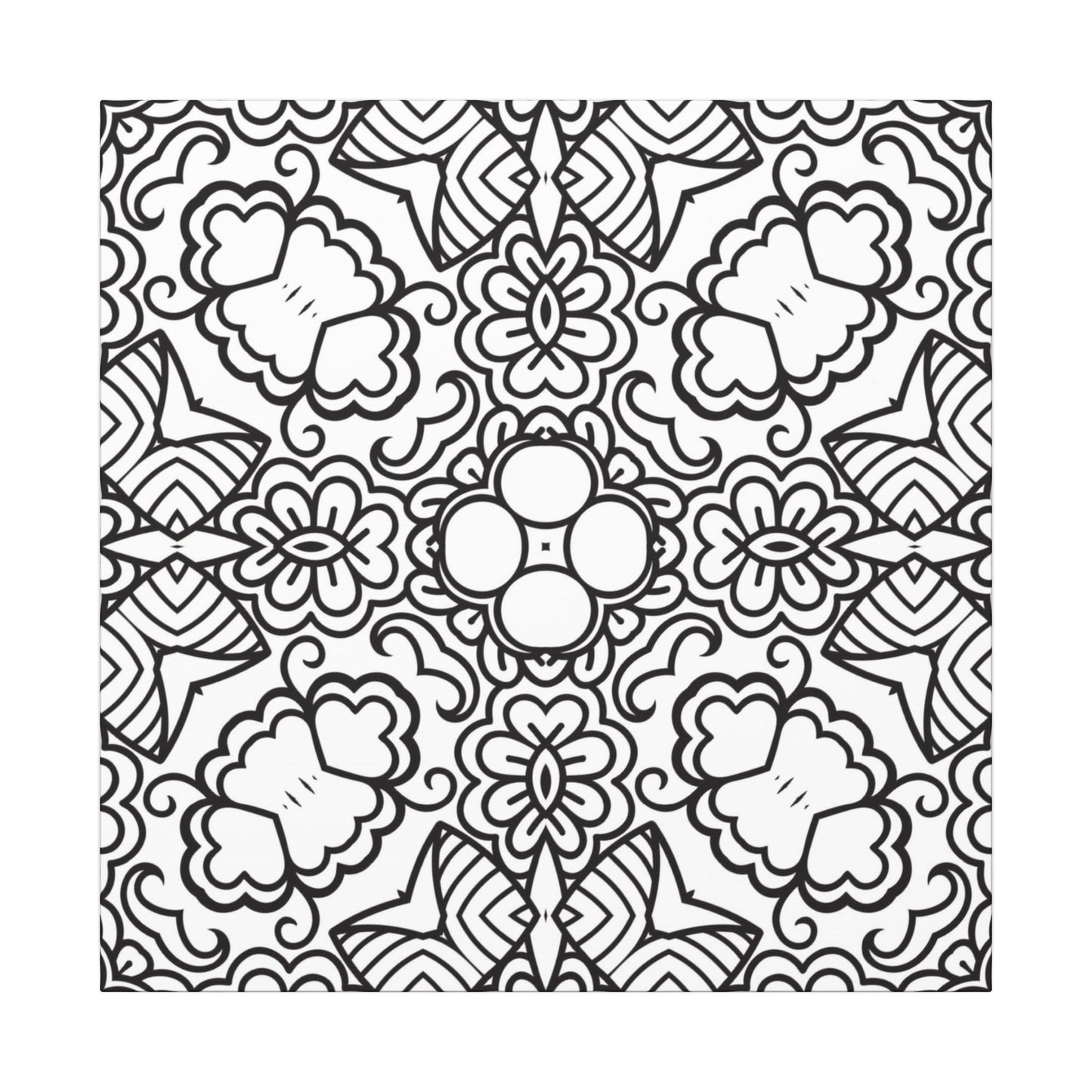 Paint-Your-Own Mandala Canvas Design #16, Stretched, 0.75" (Multi-Size)
