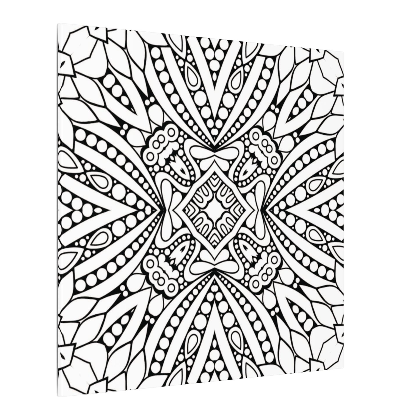 Paint-Your-Own Mandala Canvas Design #49, Stretched, 0.75" (Multi-Size)