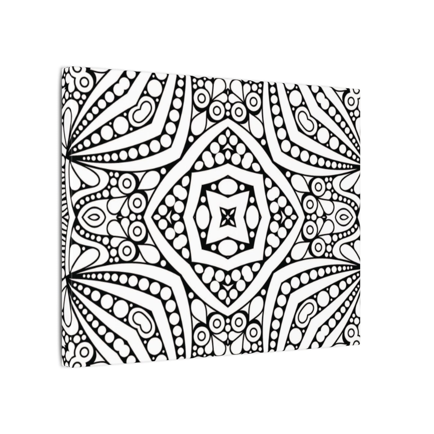 Paint-Your-Own Mandala Canvas Design #39, Stretched, 0.75" (Multi-Size)