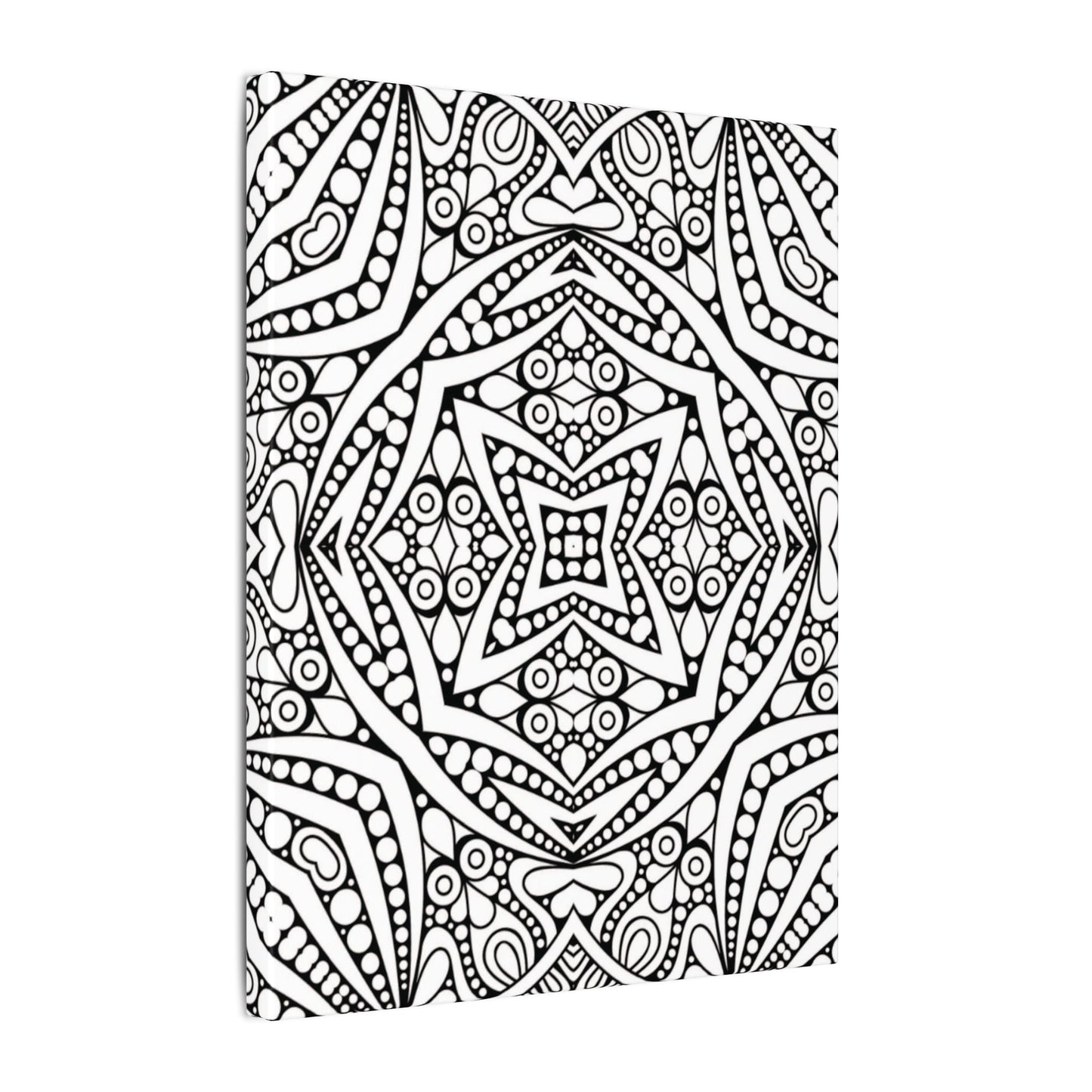Paint-Your-Own Mandala Canvas Design #38, Stretched, 0.75" (Multi-Size)