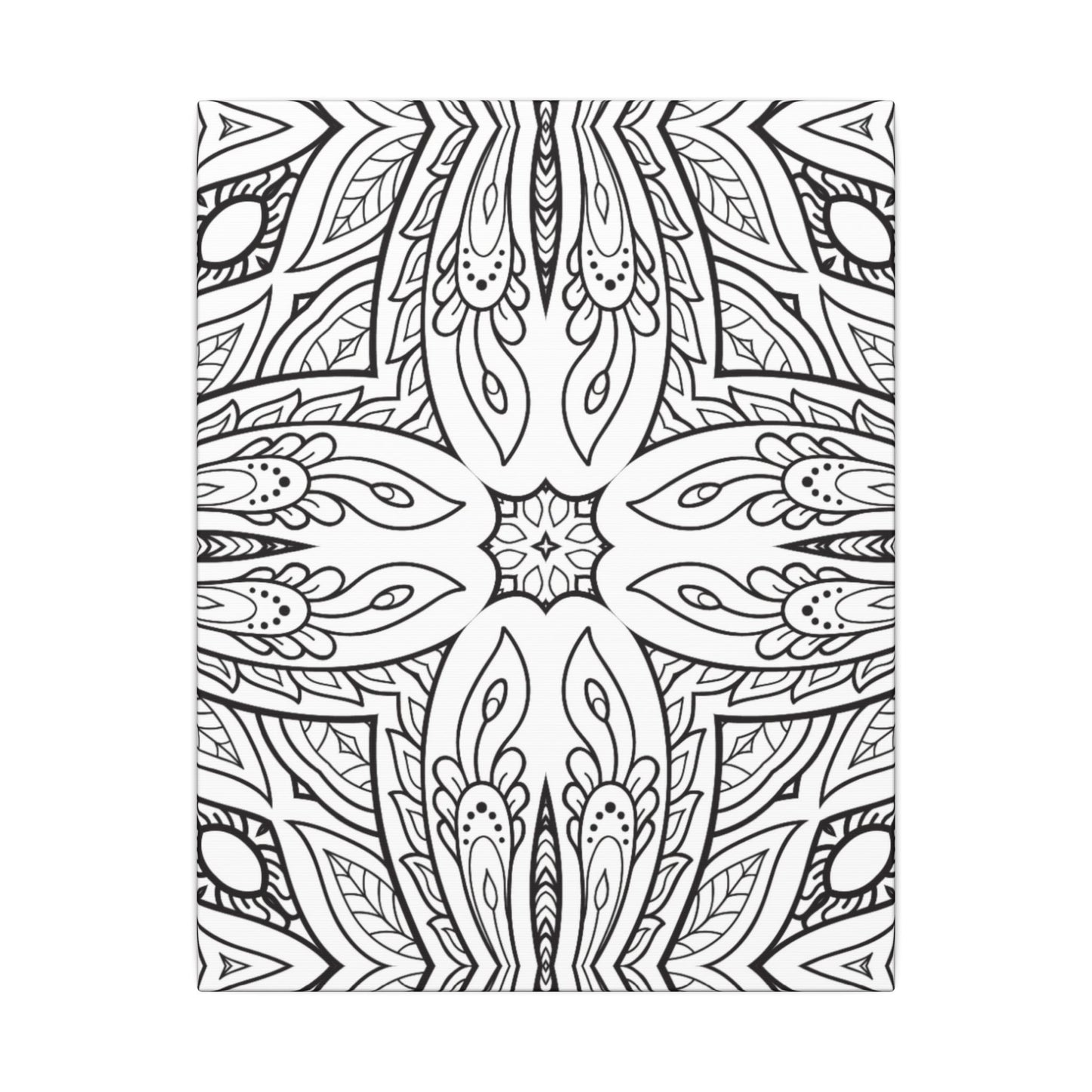 Paint-Your-Own Mandala Canvas Design #10, Stretched, 0.75" (Multi-Size)