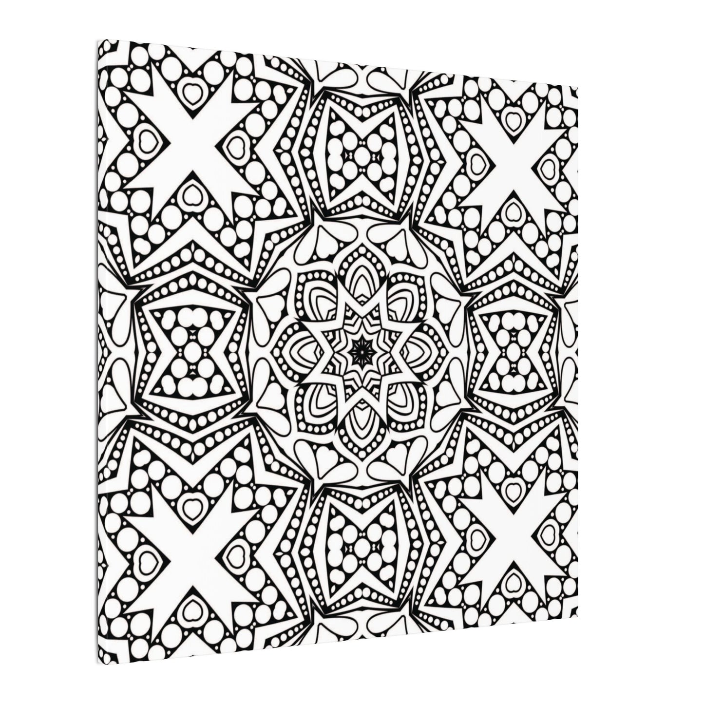 Paint-Your-Own Mandala Canvas Design #18, Stretched, 0.75" (Multi-Size)