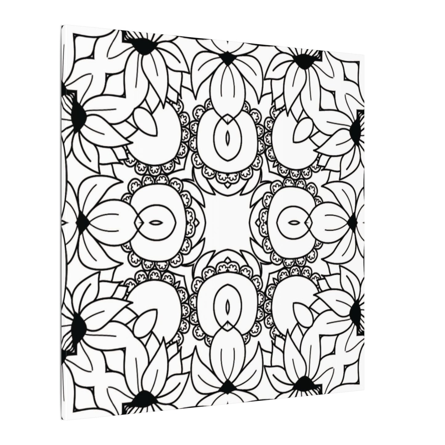 Paint-Your-Own Mandala Canvas Design #48, Stretched, 0.75" (Multi-Size)