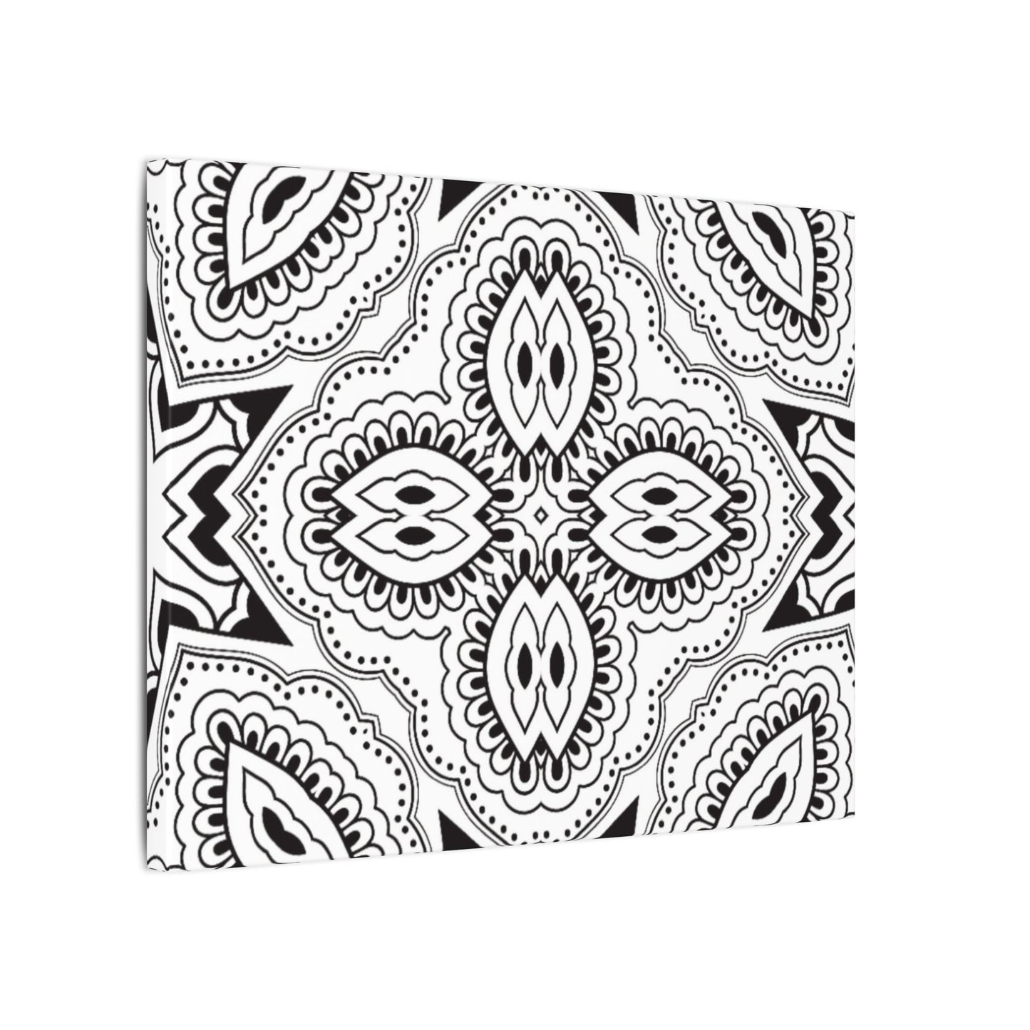 Paint-Your-Own Mandala Canvas Design #36, Stretched, 0.75" (Multi-Size)