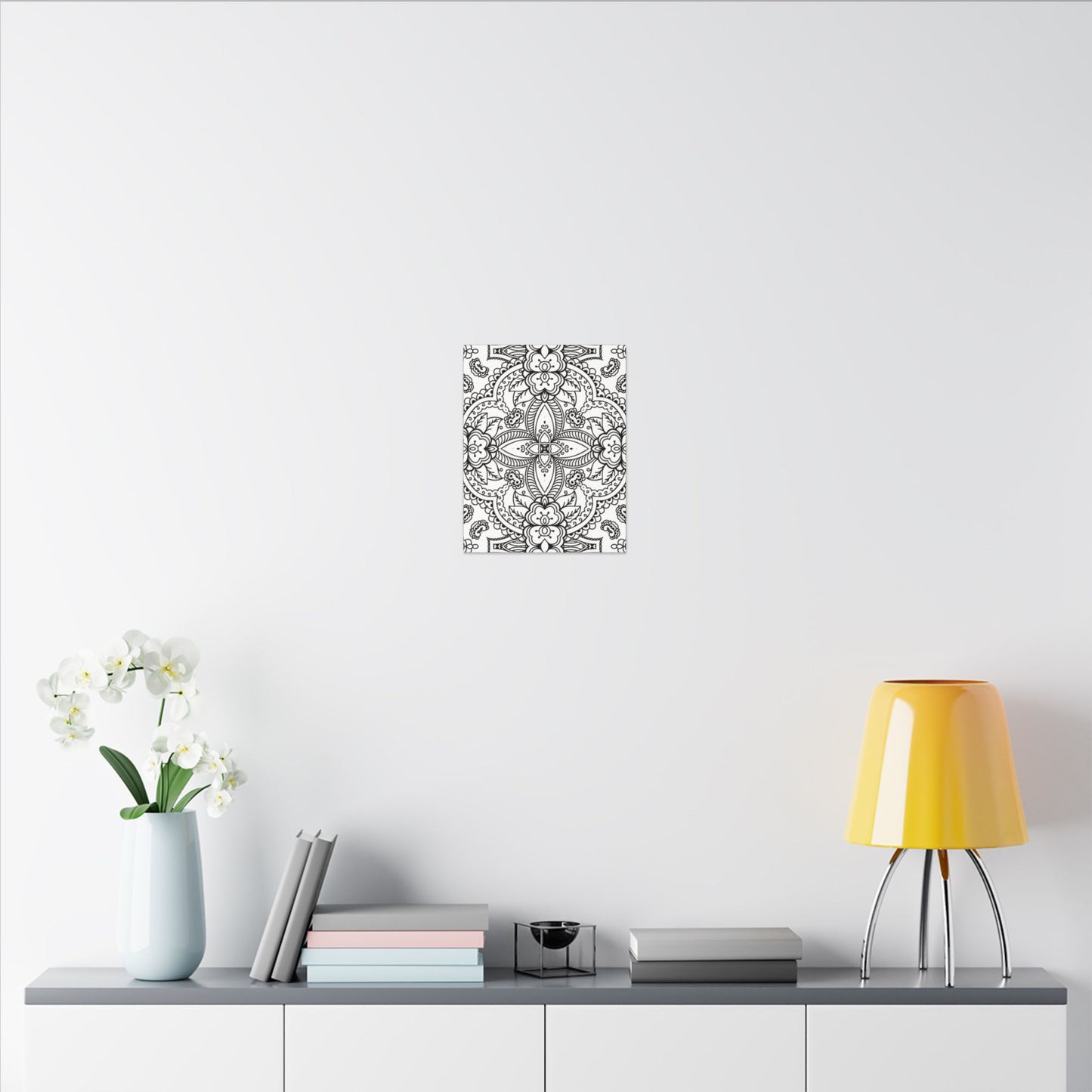 Paint-Your-Own Mandala Canvas Design #42, Stretched, 0.75" (Multi-Size)