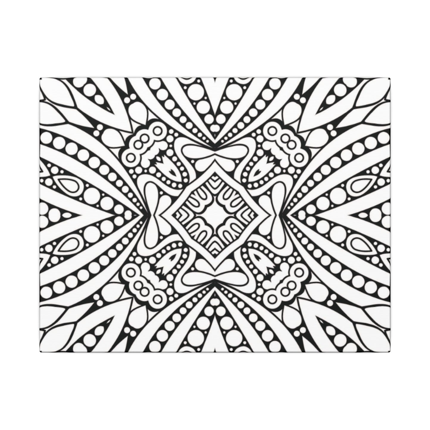 Paint-Your-Own Mandala Canvas Design #49, Stretched, 0.75" (Multi-Size)