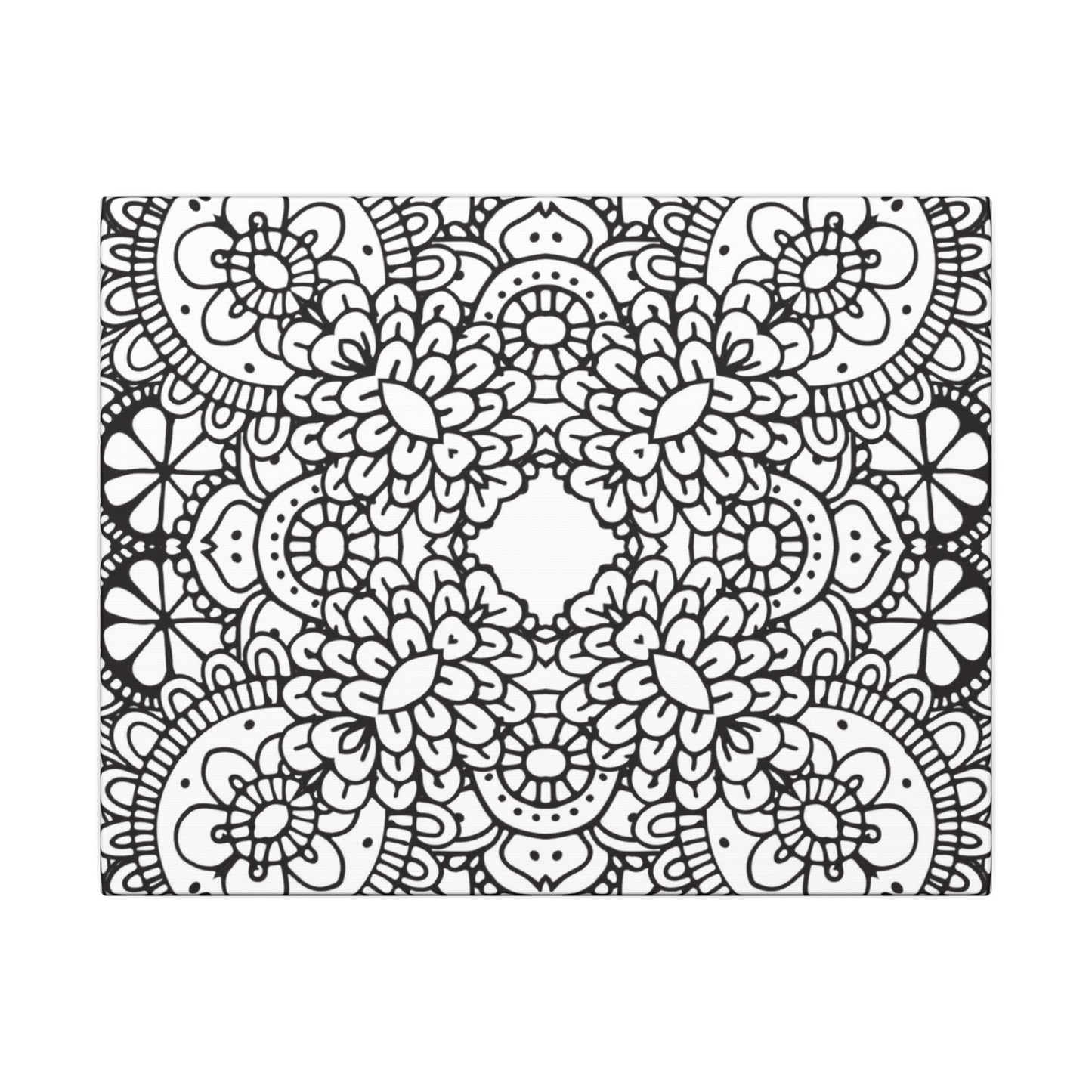Paint-Your-Own Mandala Canvas Design #33, Stretched, 0.75" (Multi-Size)