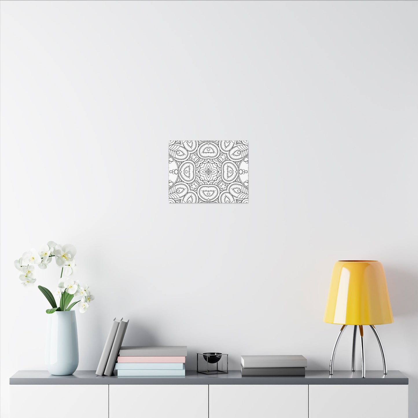 Paint-Your-Own Mandala Canvas Design #24, Stretched, 0.75" (Multi-Size)