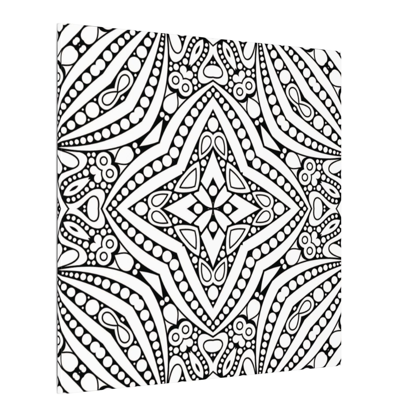 Paint-Your-Own Mandala Canvas Design #46, Stretched, 0.75" (Multi-Size)