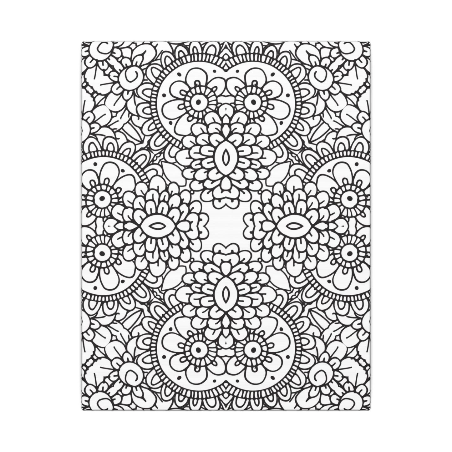 Paint-Your-Own Mandala Canvas Design #11, Stretched, 0.75" (Multi-Size)