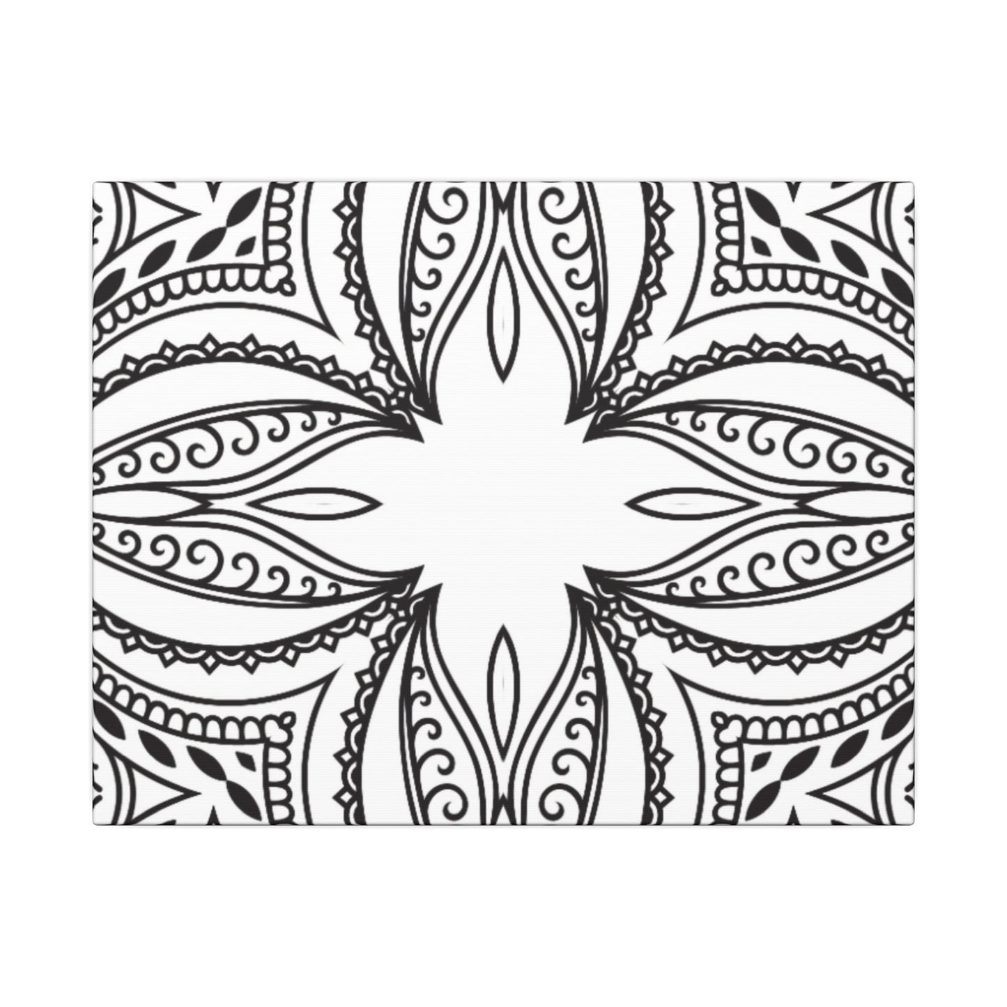 Paint-Your-Own Mandala Canvas Design #21, Stretched, 0.75" (Multi-Size)