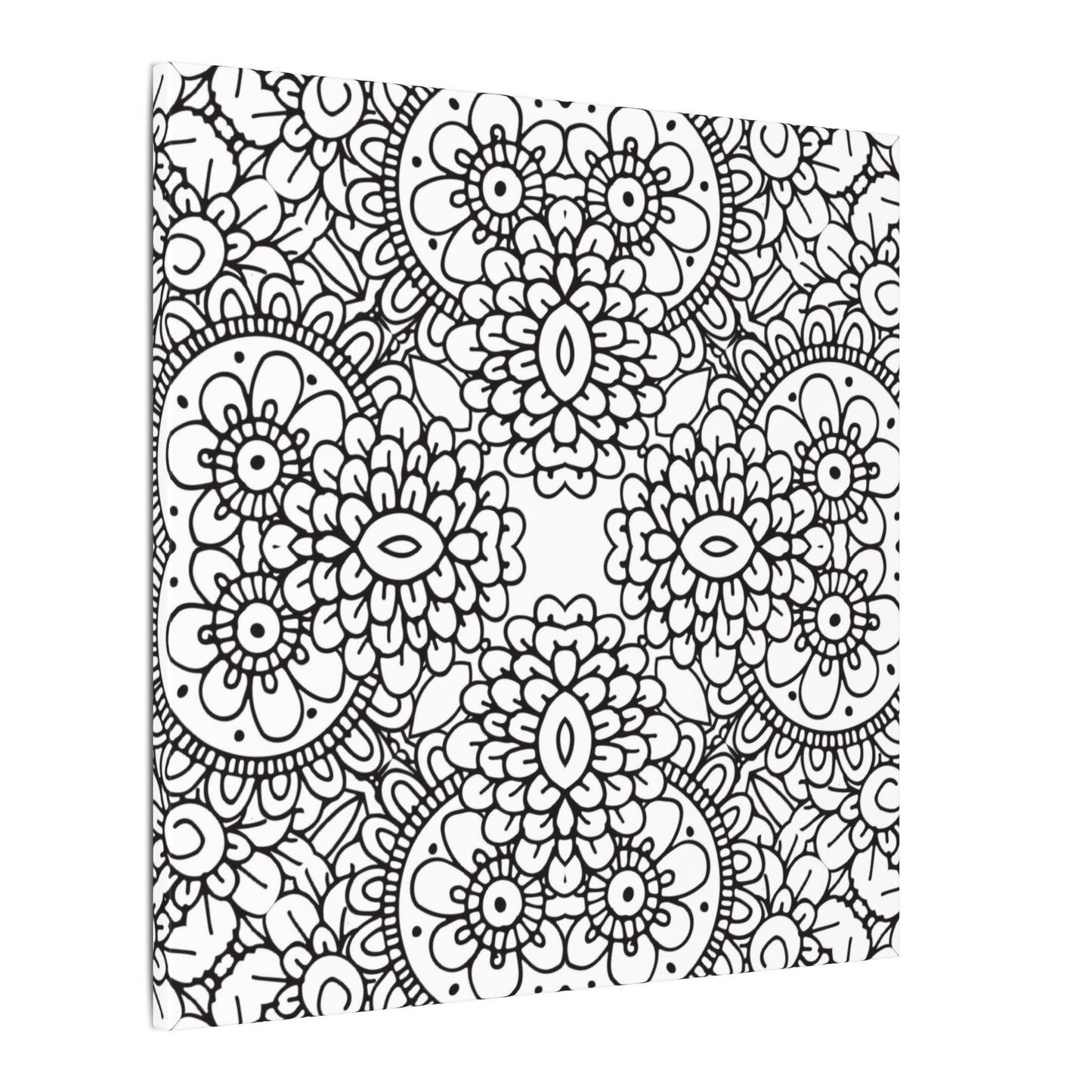 Paint-Your-Own Mandala Canvas Design #11, Stretched, 0.75" (Multi-Size)