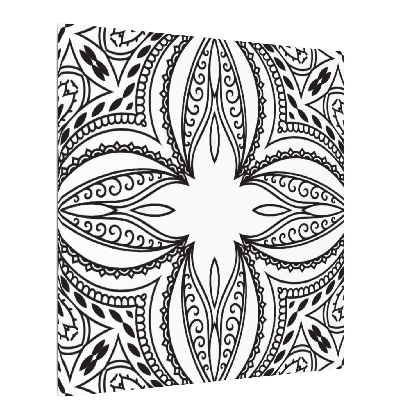 Paint-Your-Own Mandala Canvas Design #21, Stretched, 0.75" (Multi-Size)
