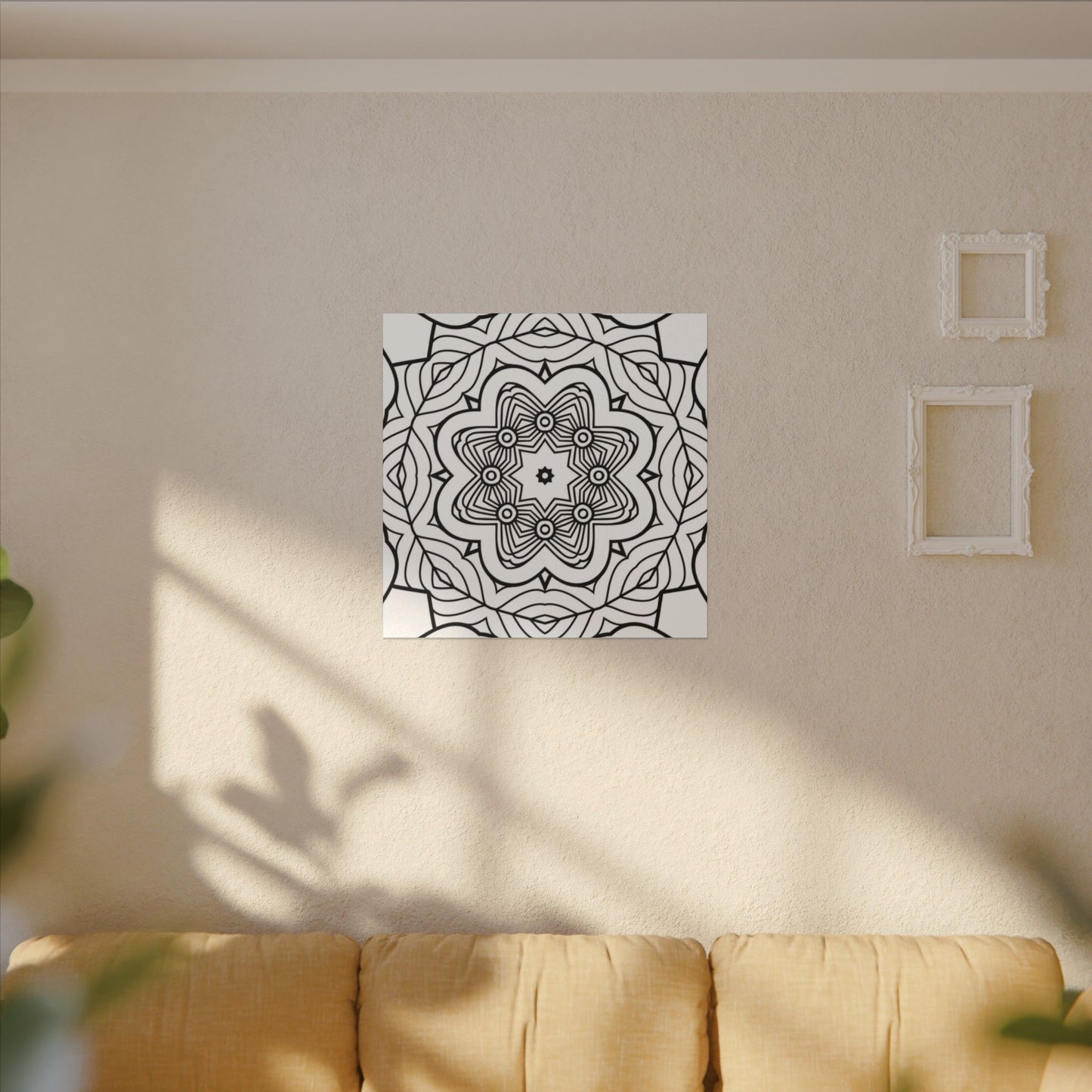 Paint-Your-Own Mandala Canvas Design #43, Stretched, 0.75" (Multi-Size)