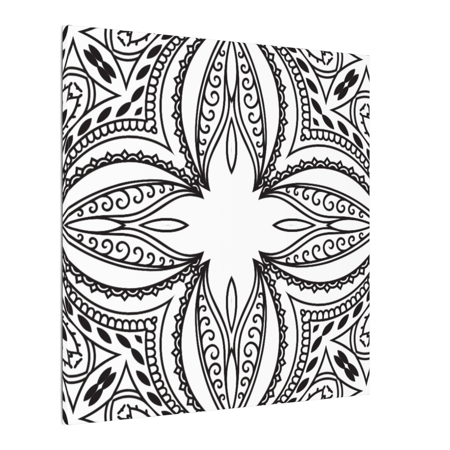 Paint-Your-Own Mandala Canvas Design #21, Stretched, 0.75" (Multi-Size)