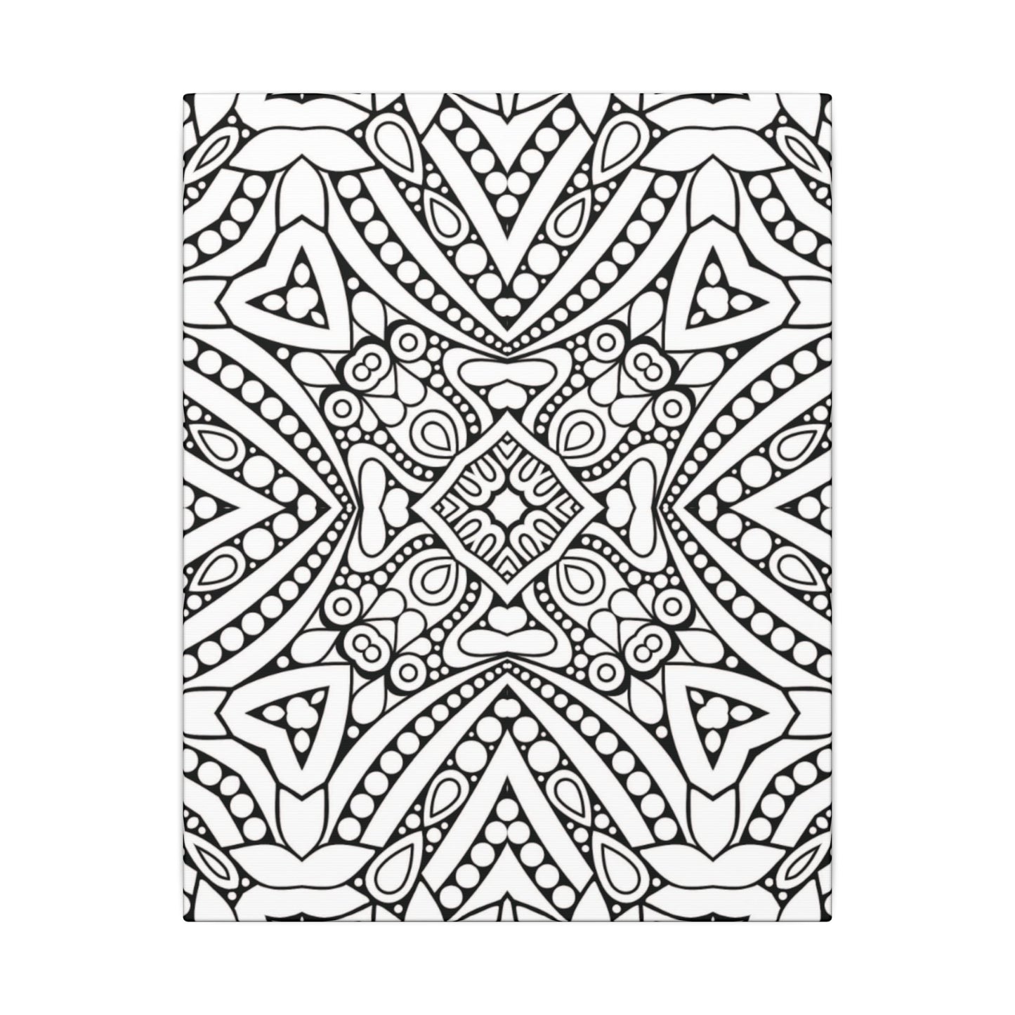 Paint-Your-Own Mandala Canvas Design #44, Stretched, 0.75" (Multi-Size)