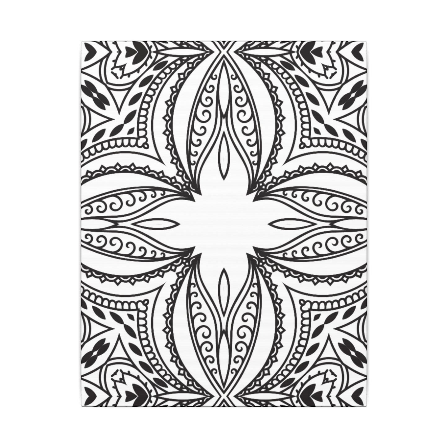Paint-Your-Own Mandala Canvas Design #21, Stretched, 0.75" (Multi-Size)