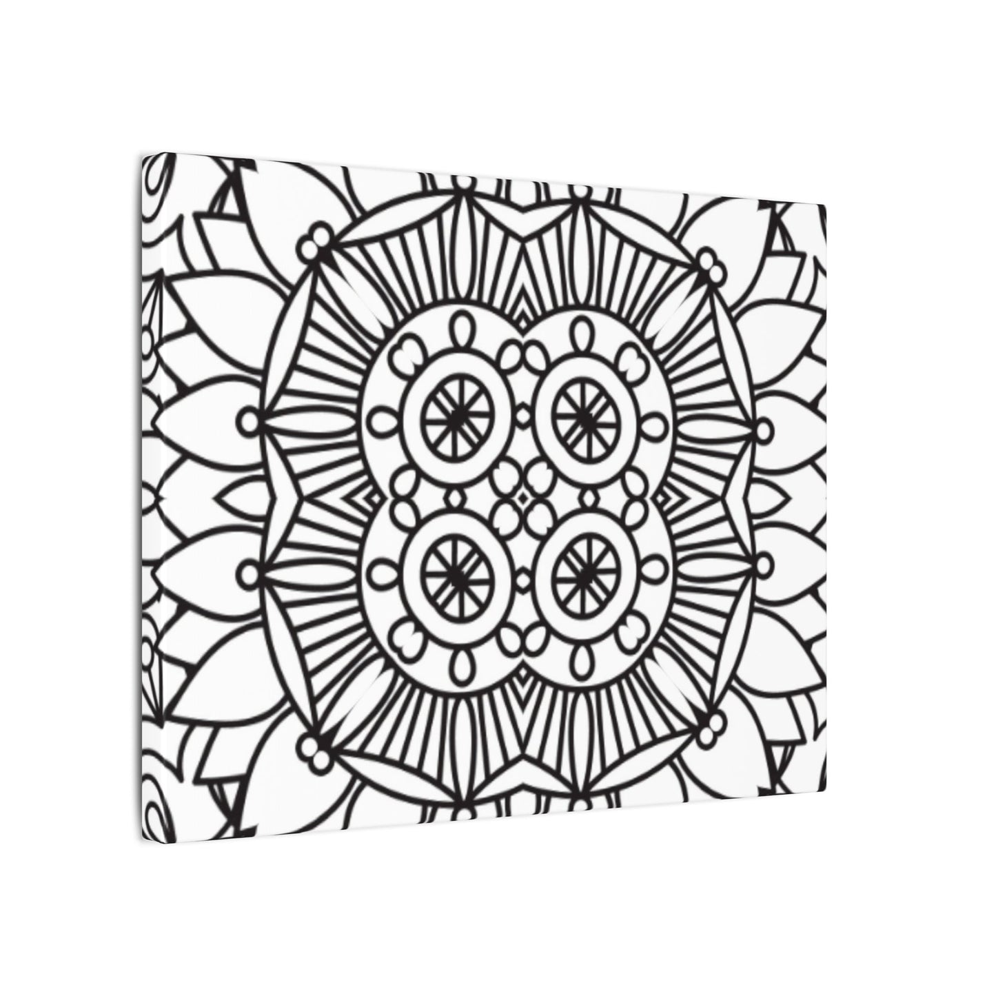 Paint-Your-Own Mandala Canvas Design #14, Stretched, 0.75" (Multi-Size)