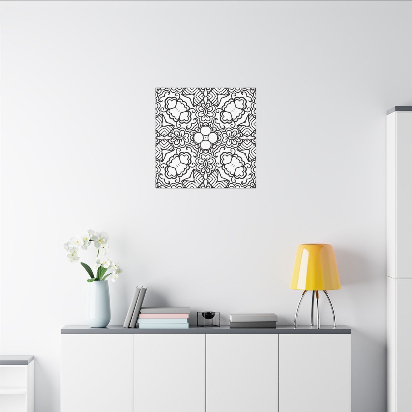 Paint-Your-Own Mandala Canvas Design #16, Stretched, 0.75" (Multi-Size)