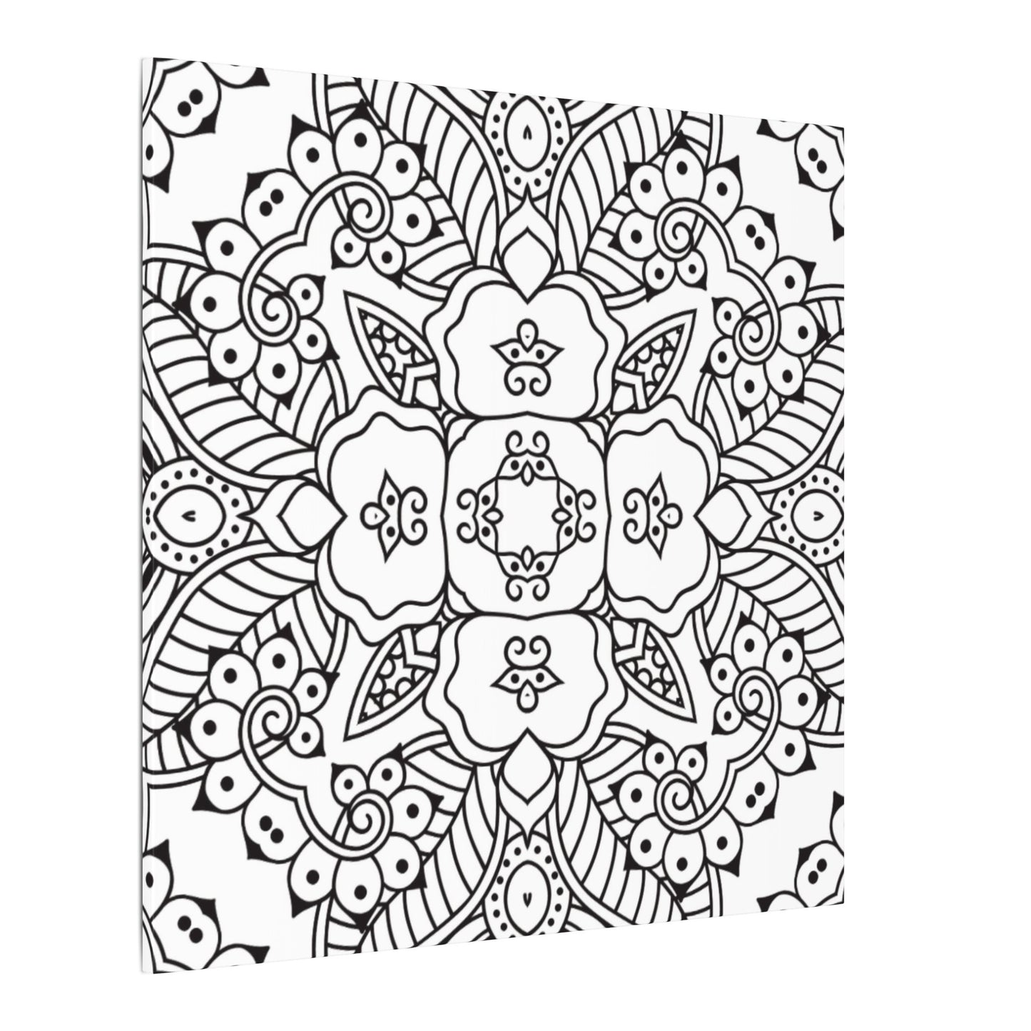 Paint-Your-Own Mandala Canvas Design #15, Stretched, 0.75" (Multi-Size)