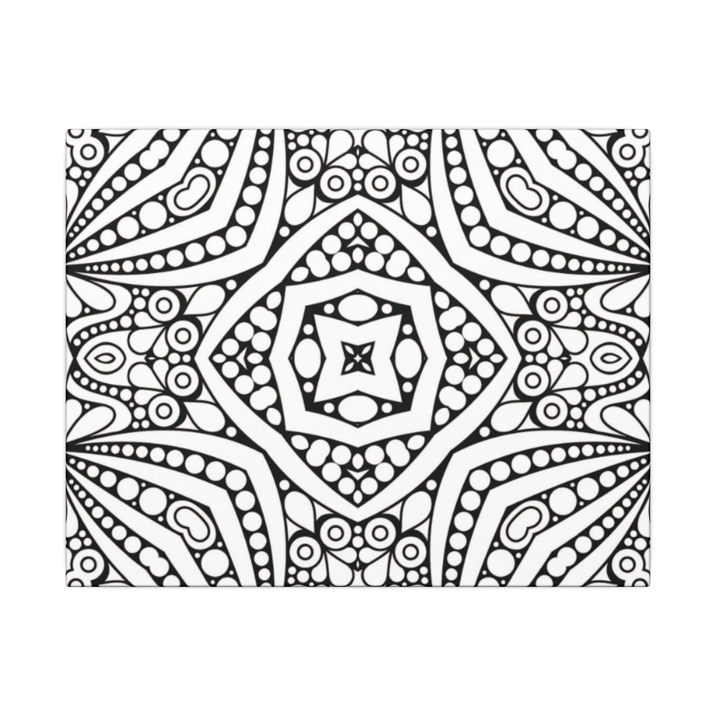 Paint-Your-Own Mandala Canvas Design #39, Stretched, 0.75" (Multi-Size)