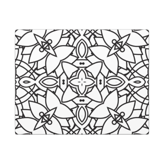 Paint-Your-Own Mandala Canvas Design #2, Stretched, 0.75" (Multi-Size)