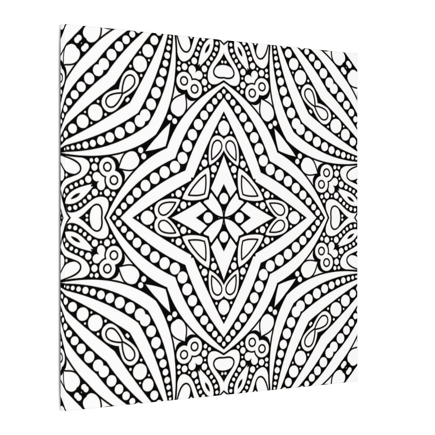Paint-Your-Own Mandala Canvas Design #46, Stretched, 0.75" (Multi-Size)