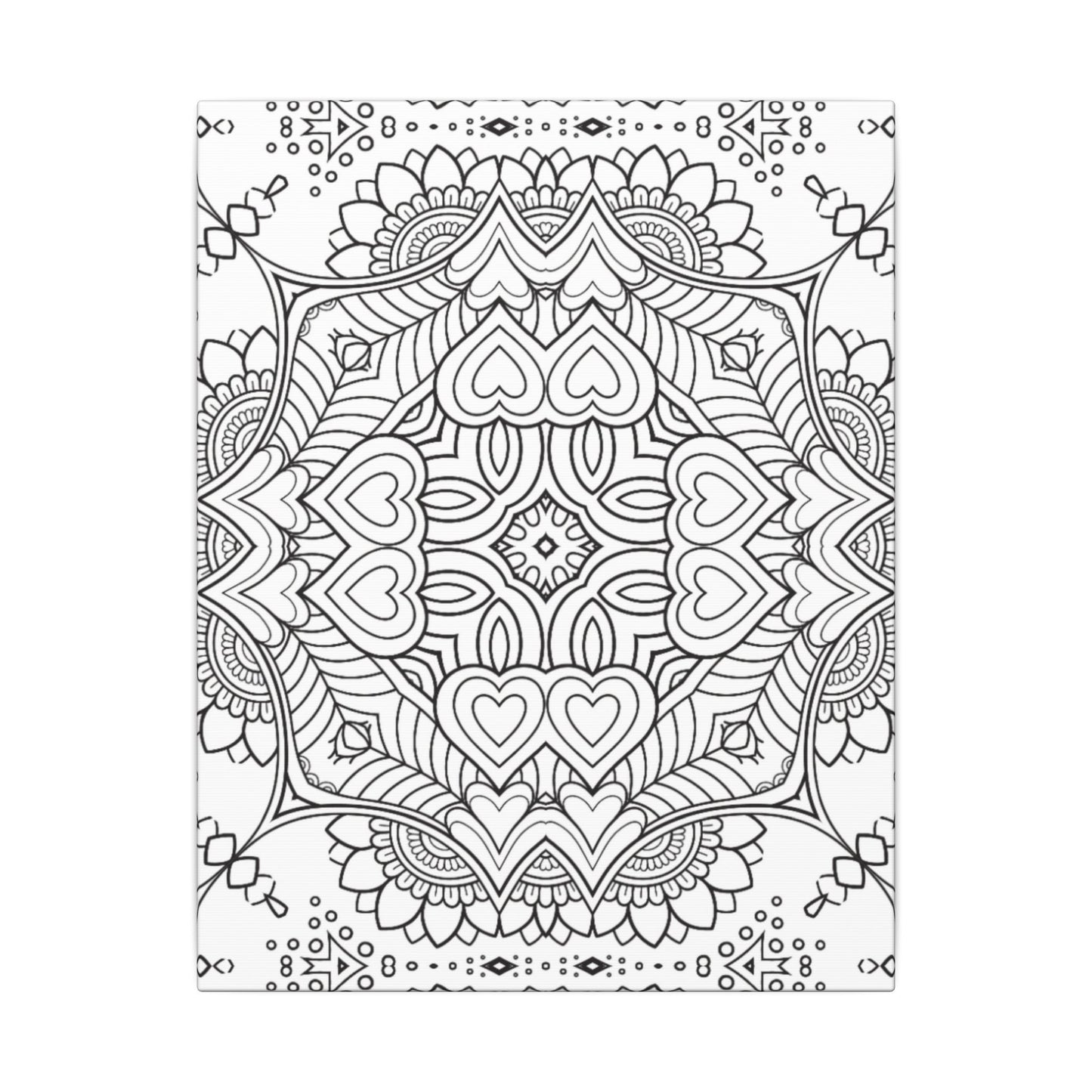 Paint-Your-Own Mandala Canvas Design #7, Stretched, 0.75" (Multi-Size)