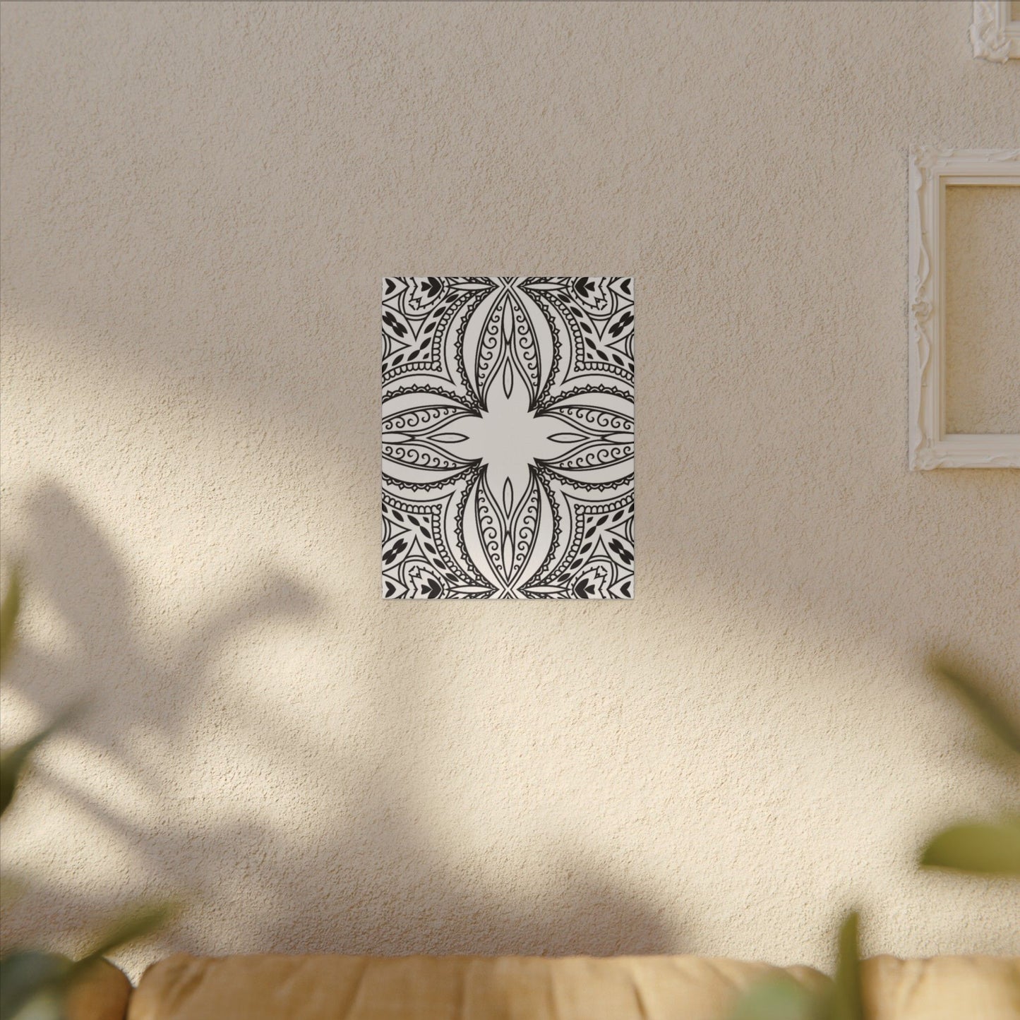 Paint-Your-Own Mandala Canvas Design #21, Stretched, 0.75" (Multi-Size)