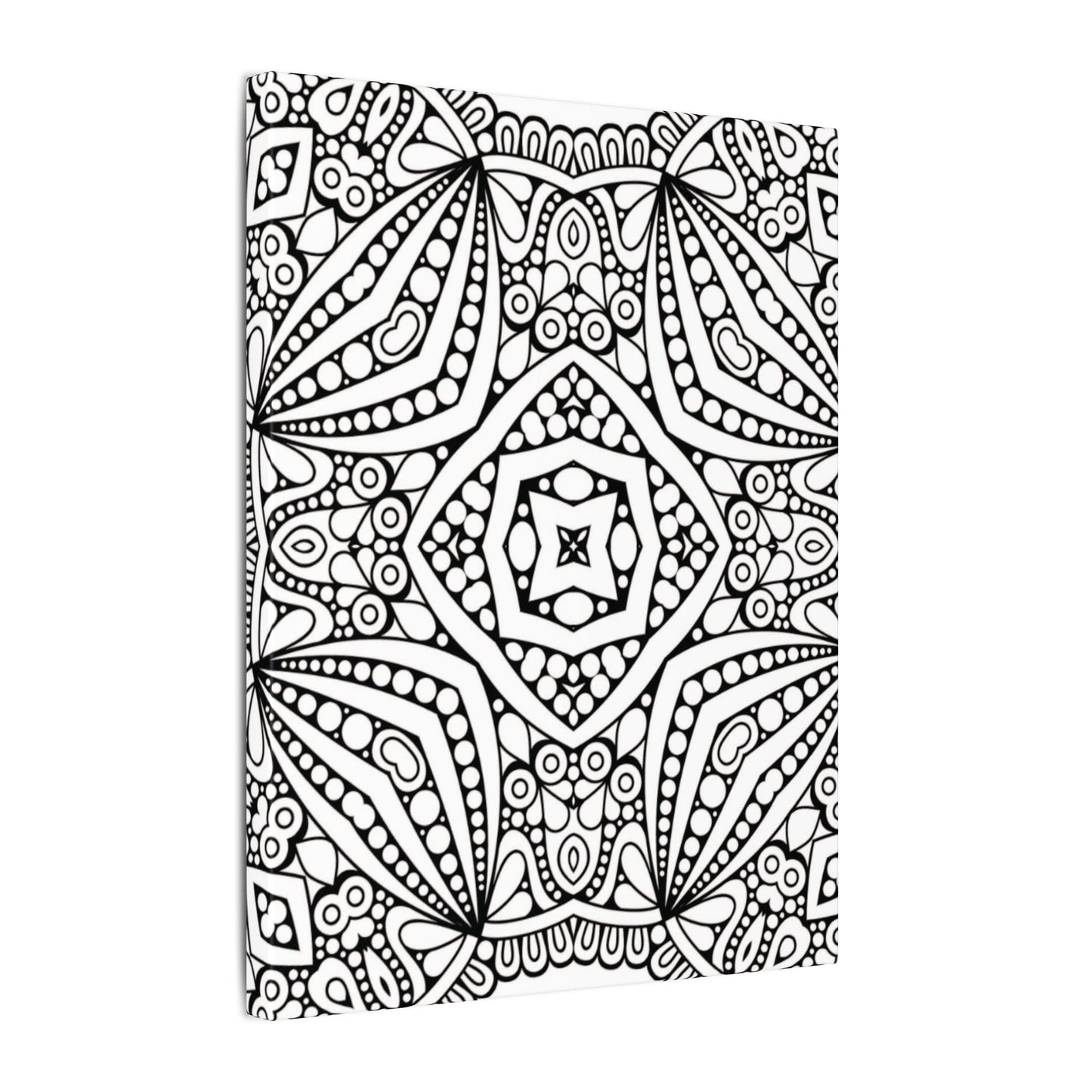 Paint-Your-Own Mandala Canvas Design #39, Stretched, 0.75" (Multi-Size)
