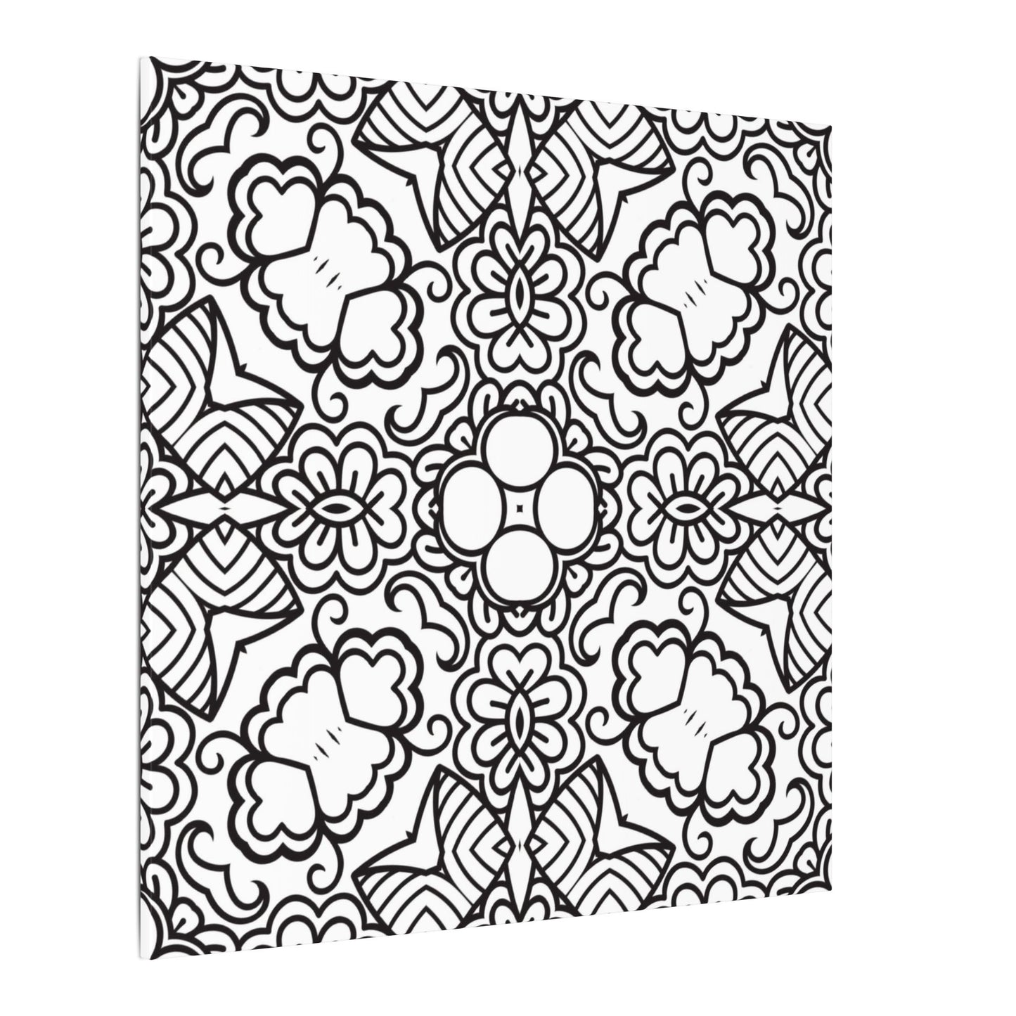 Paint-Your-Own Mandala Canvas Design #16, Stretched, 0.75" (Multi-Size)
