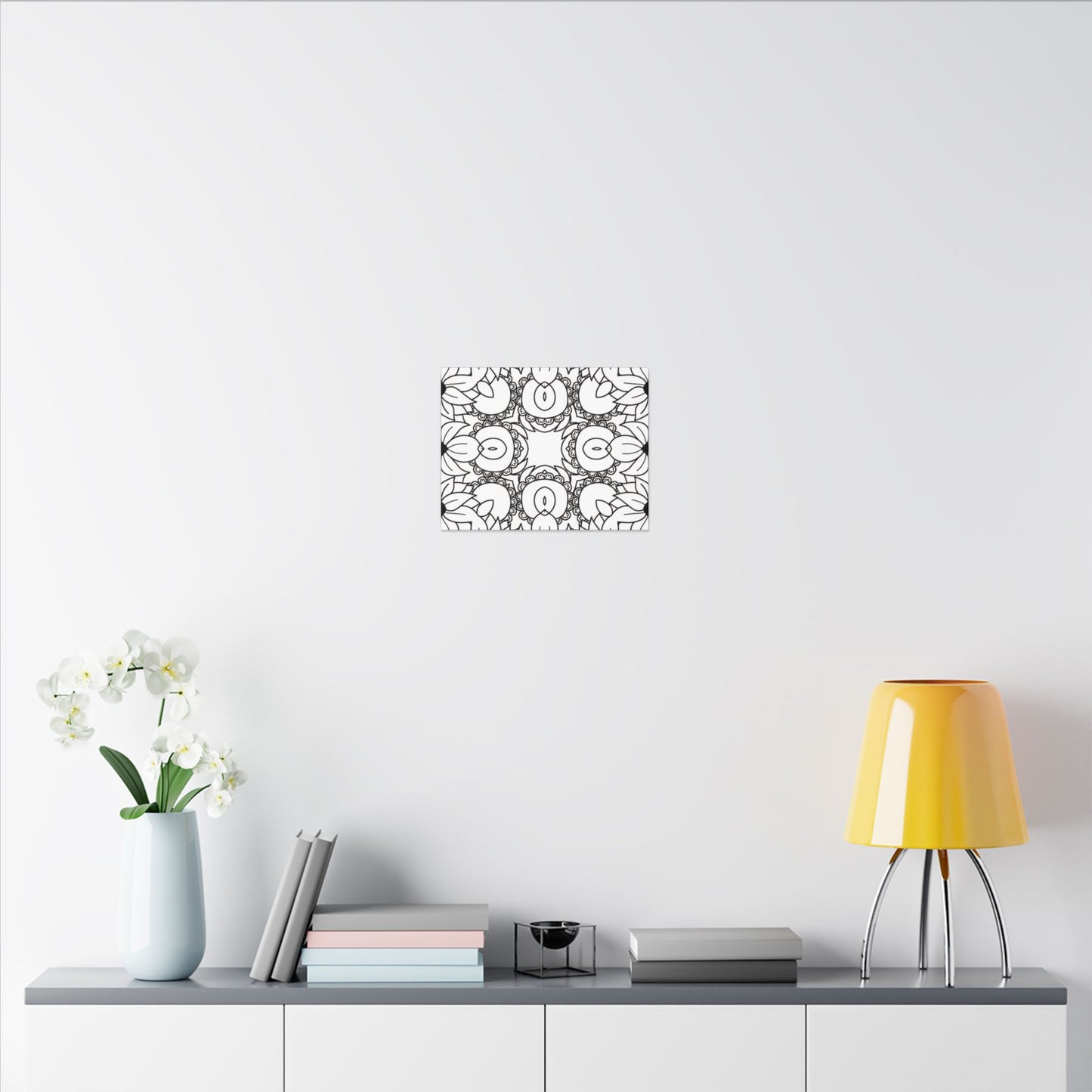 Paint-Your-Own Mandala Canvas Design #48, Stretched, 0.75" (Multi-Size)