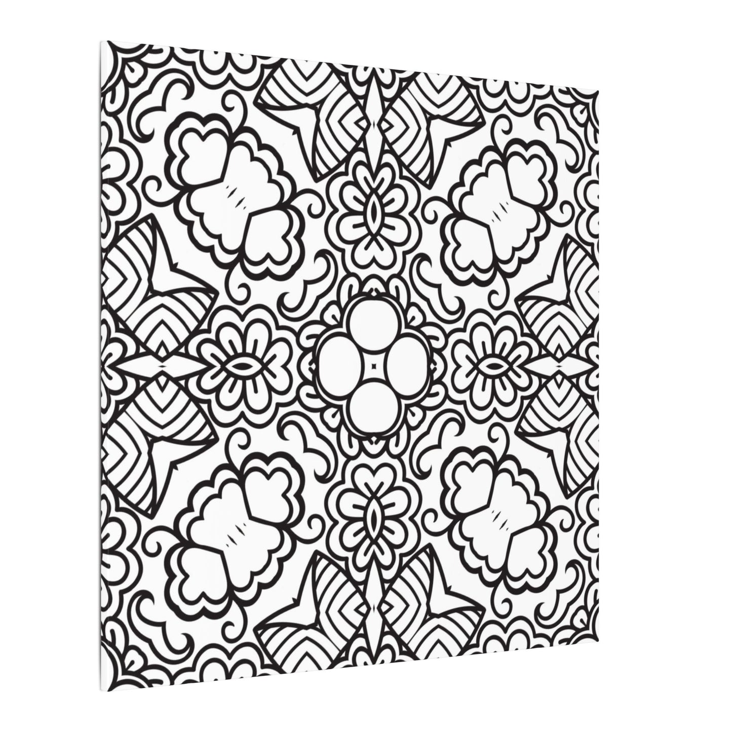 Paint-Your-Own Mandala Canvas Design #16, Stretched, 0.75" (Multi-Size)