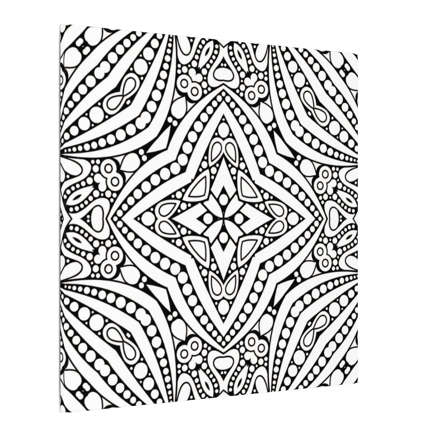 Paint-Your-Own Mandala Canvas Design #46, Stretched, 0.75" (Multi-Size)