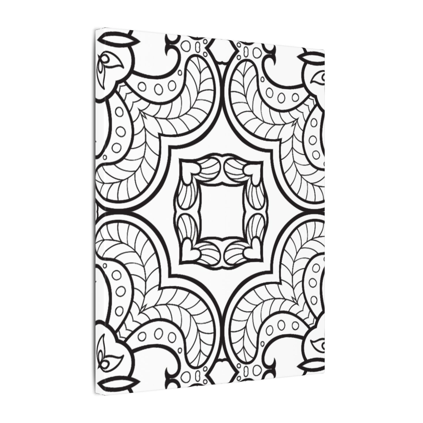 Paint-Your-Own Mandala Canvas Design #35, Stretched, 0.75" (Multi-Size)