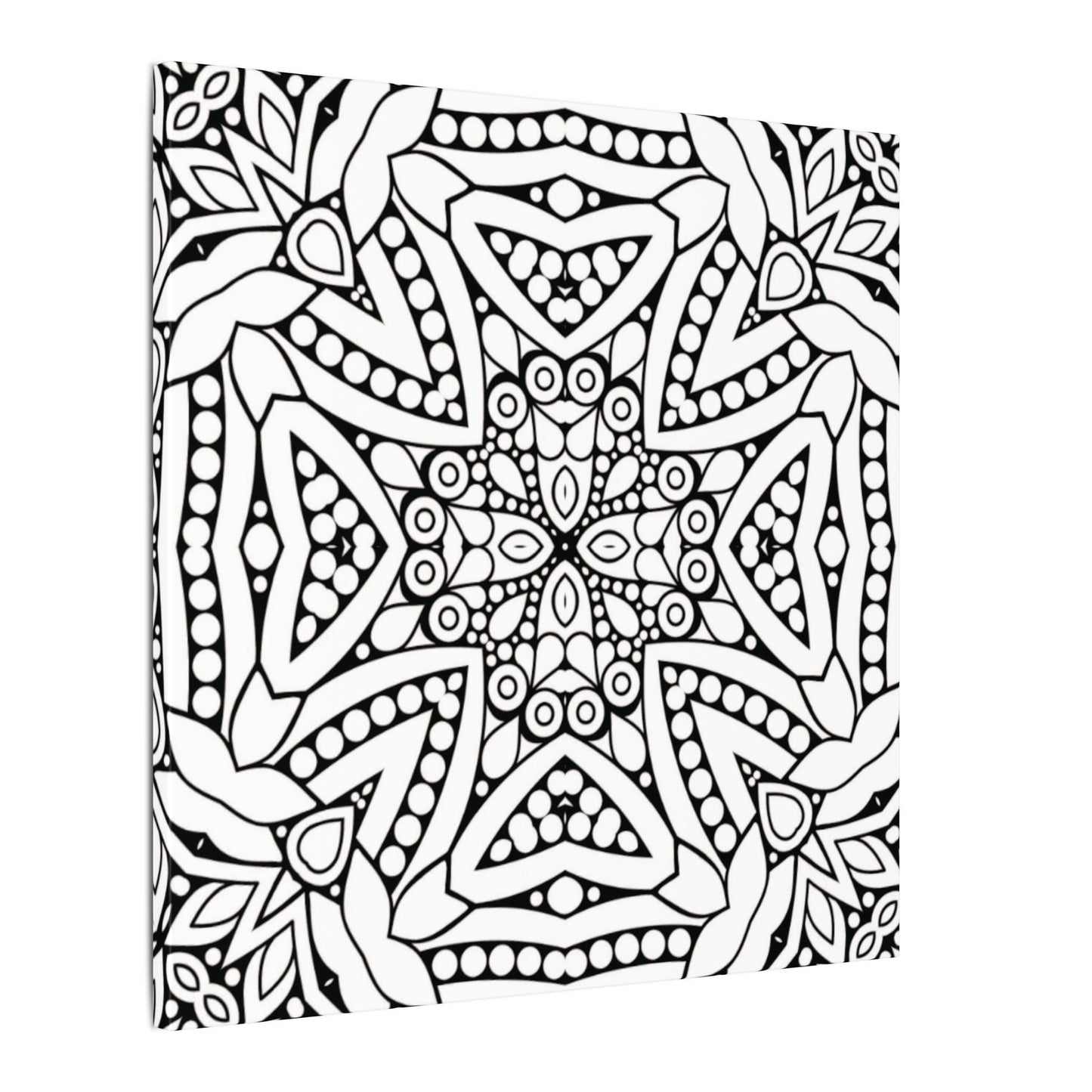 Paint-Your-Own Mandala Canvas Design #50, Stretched, 0.75" (Multi-Size)