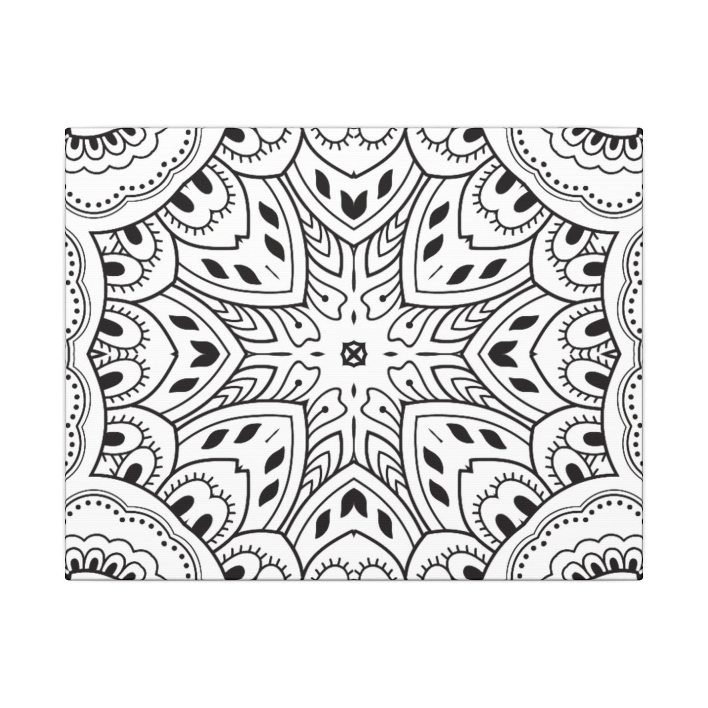 Paint-Your-Own Mandala Canvas Design #5, Stretched, 0.75" (Multi-Size)
