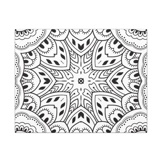 Paint-Your-Own Mandala Canvas Design #5, Stretched, 0.75" (Multi-Size)