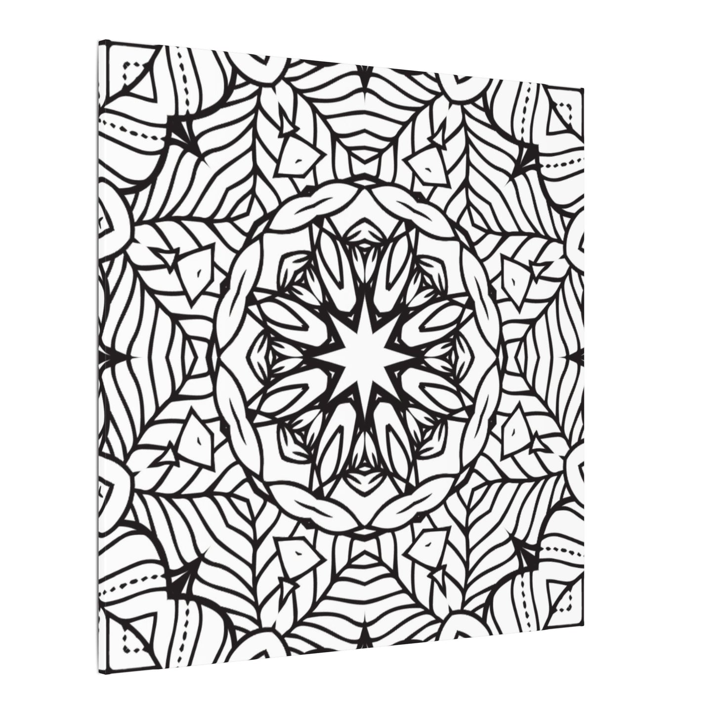 Paint-Your-Own Mandala Canvas Design #20, Stretched, 0.75" (Multi-Size)