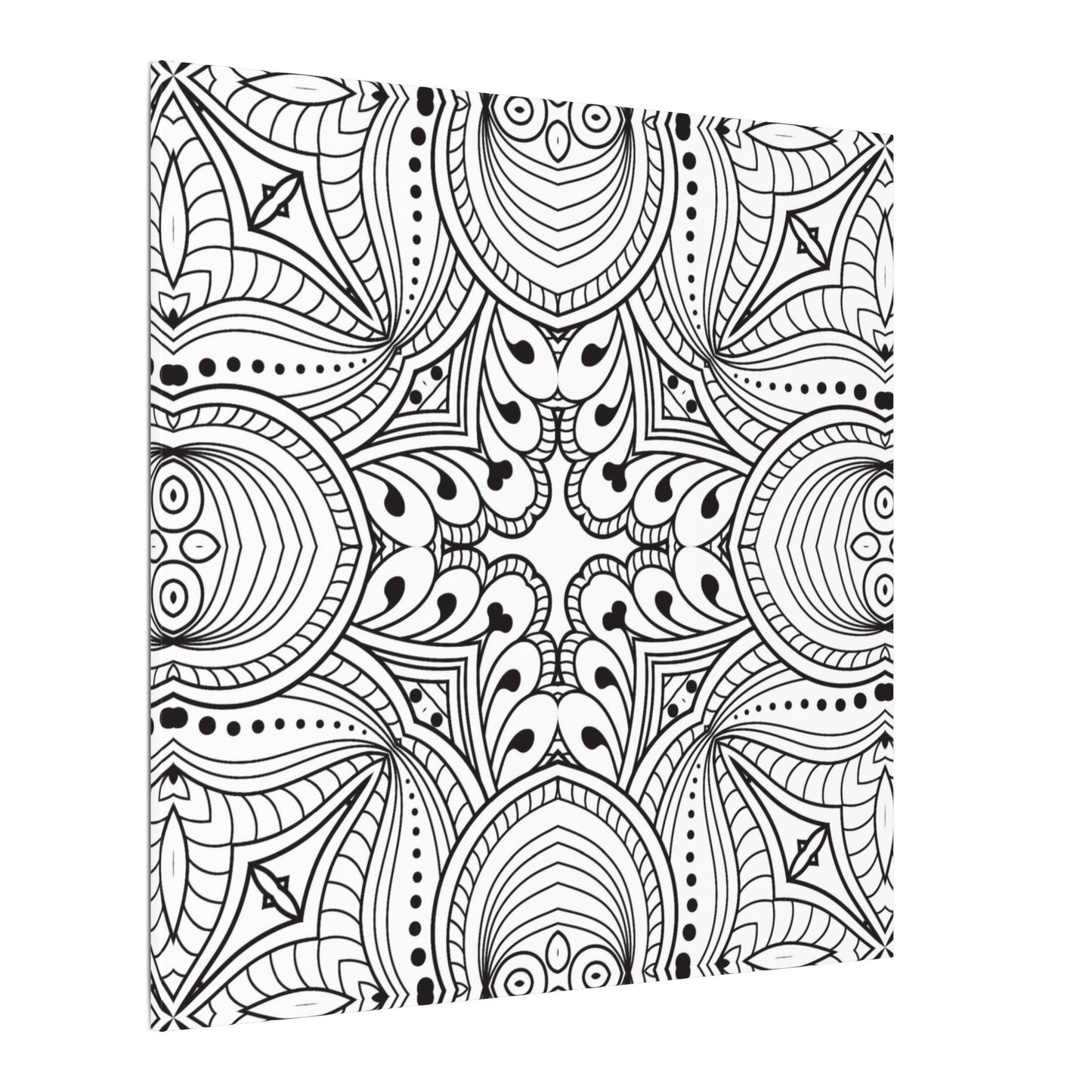 Paint-Your-Own Mandala Canvas Design #32, Stretched, 0.75" (Multi-Size)