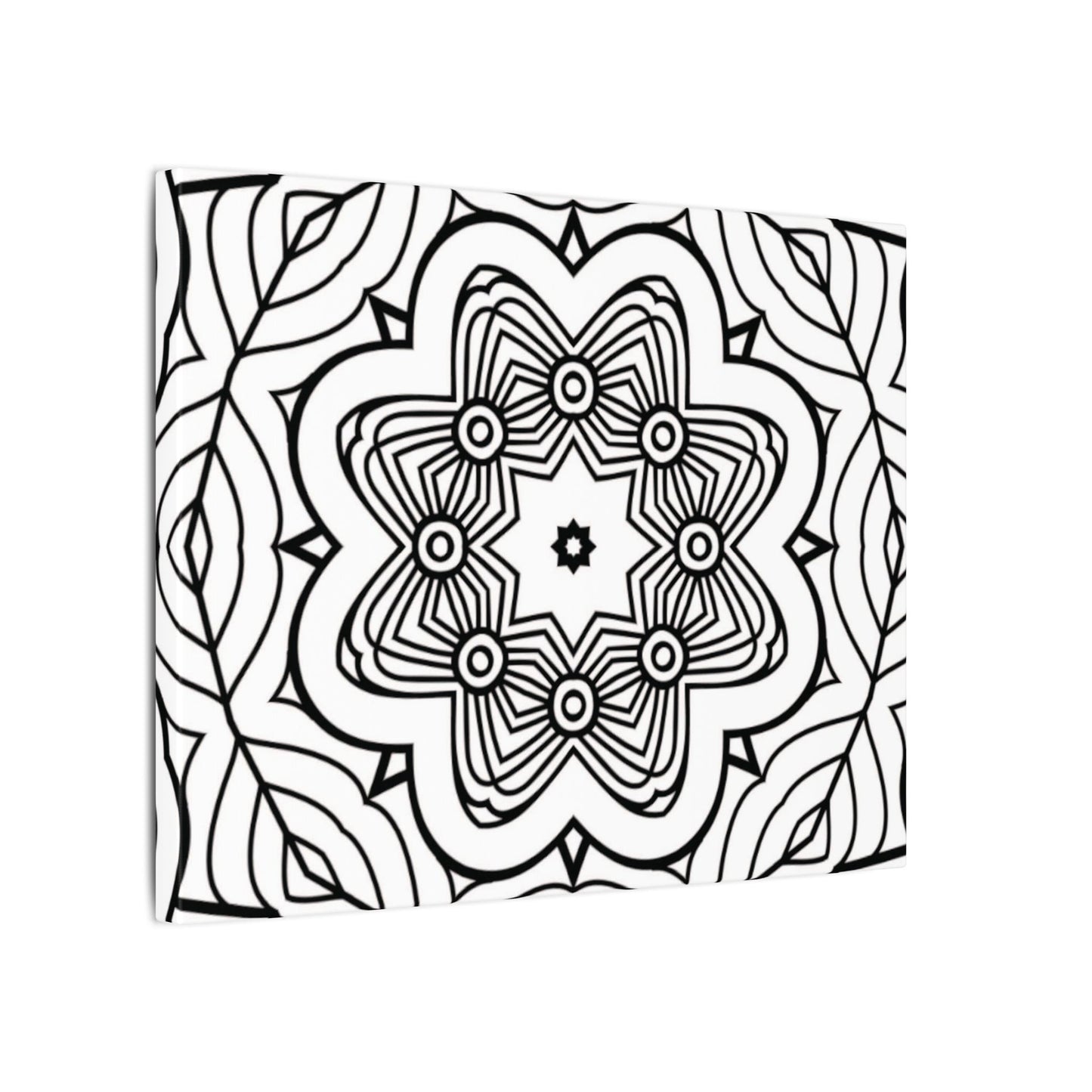 Paint-Your-Own Mandala Canvas Design #43, Stretched, 0.75" (Multi-Size)