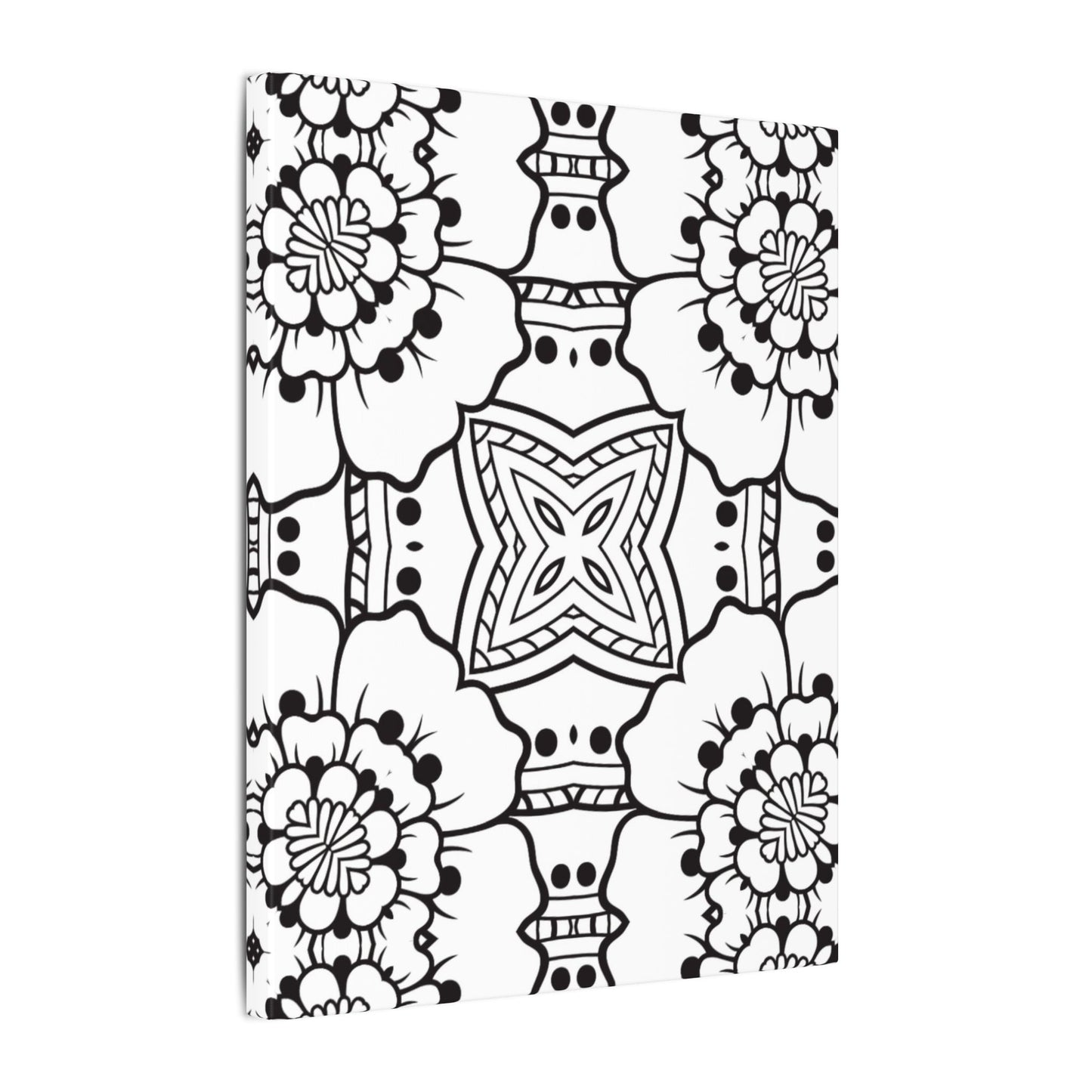Paint-Your-Own Mandala Canvas Design #25, Stretched, 0.75" (Multi-Size)