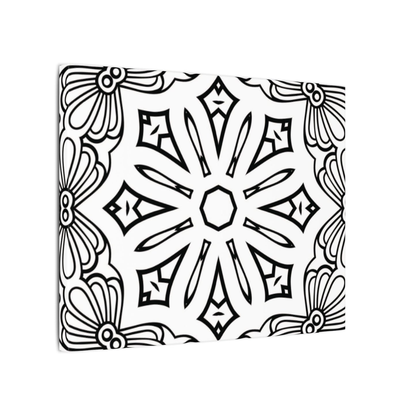 Paint-Your-Own Mandala Canvas Design #37, Stretched, 0.75" (Multi-Size)